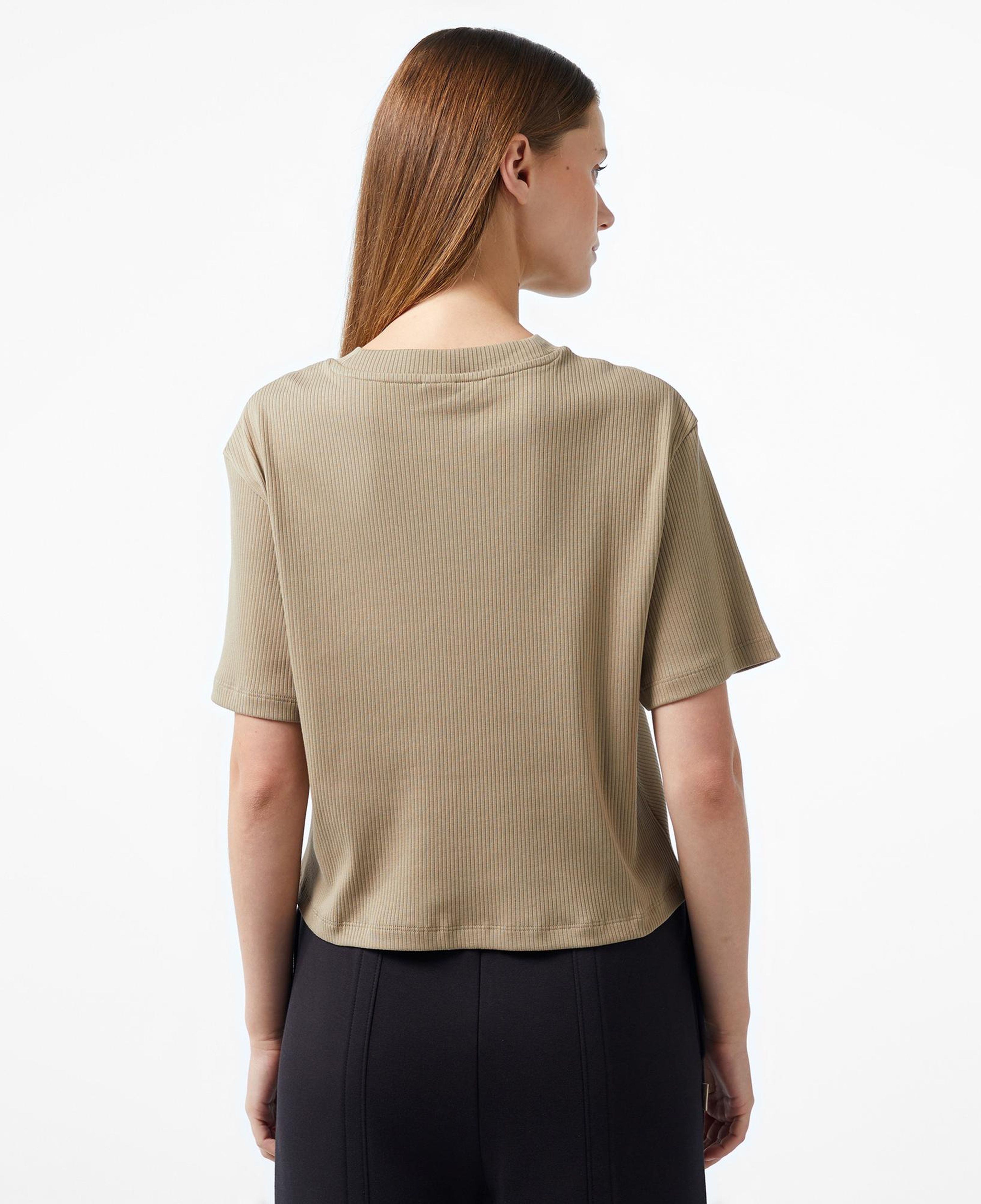 Puma Classıcs Ribbed Relaxed Kadın Haki T-Shirt