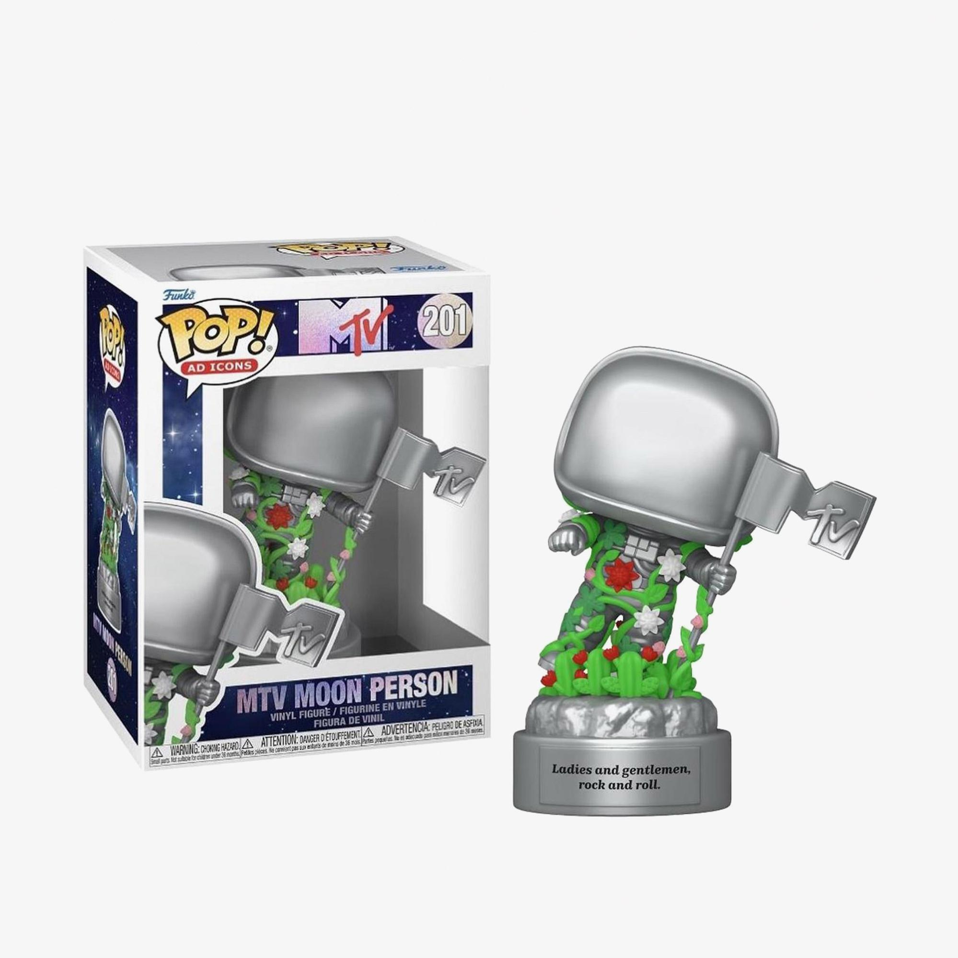 Funko Pop Ad icons: Mtv 40Th- Mtv Moon Person Renkli Figür