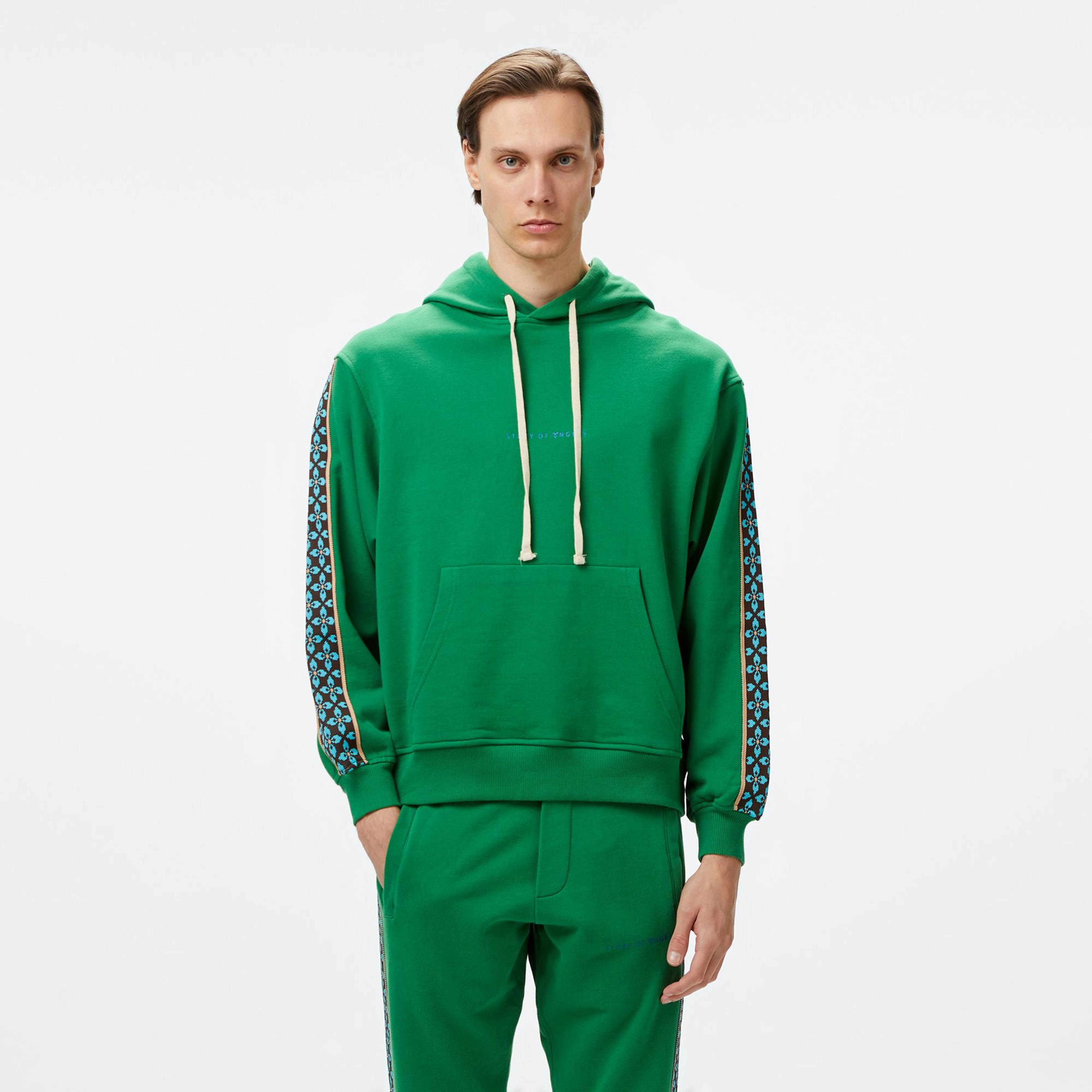 Story Of Angels Budha Dream Romance Erkek Yeşil Hoodie