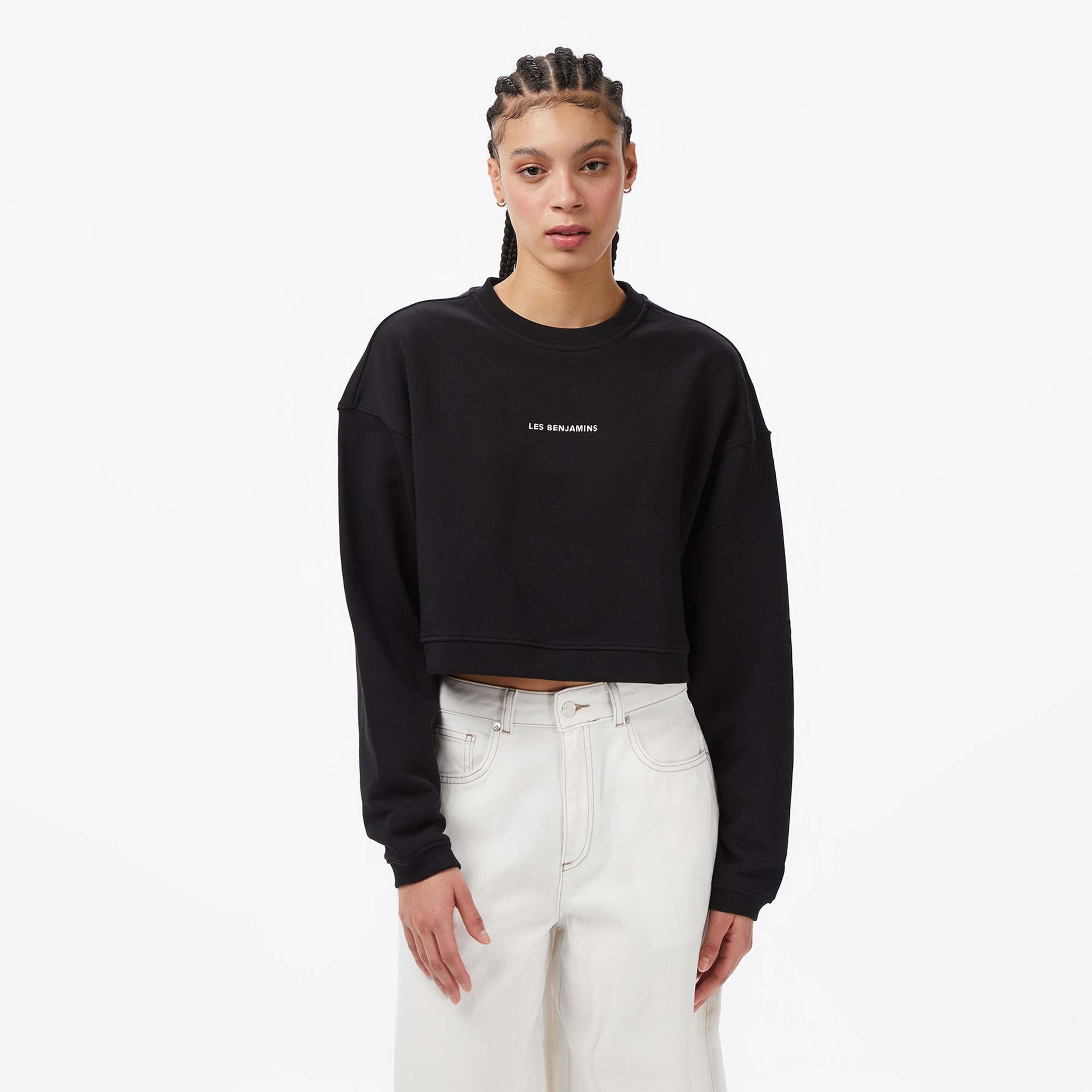 Les Benjamins Essentials 307 Kadın Siyah Sweatshirt