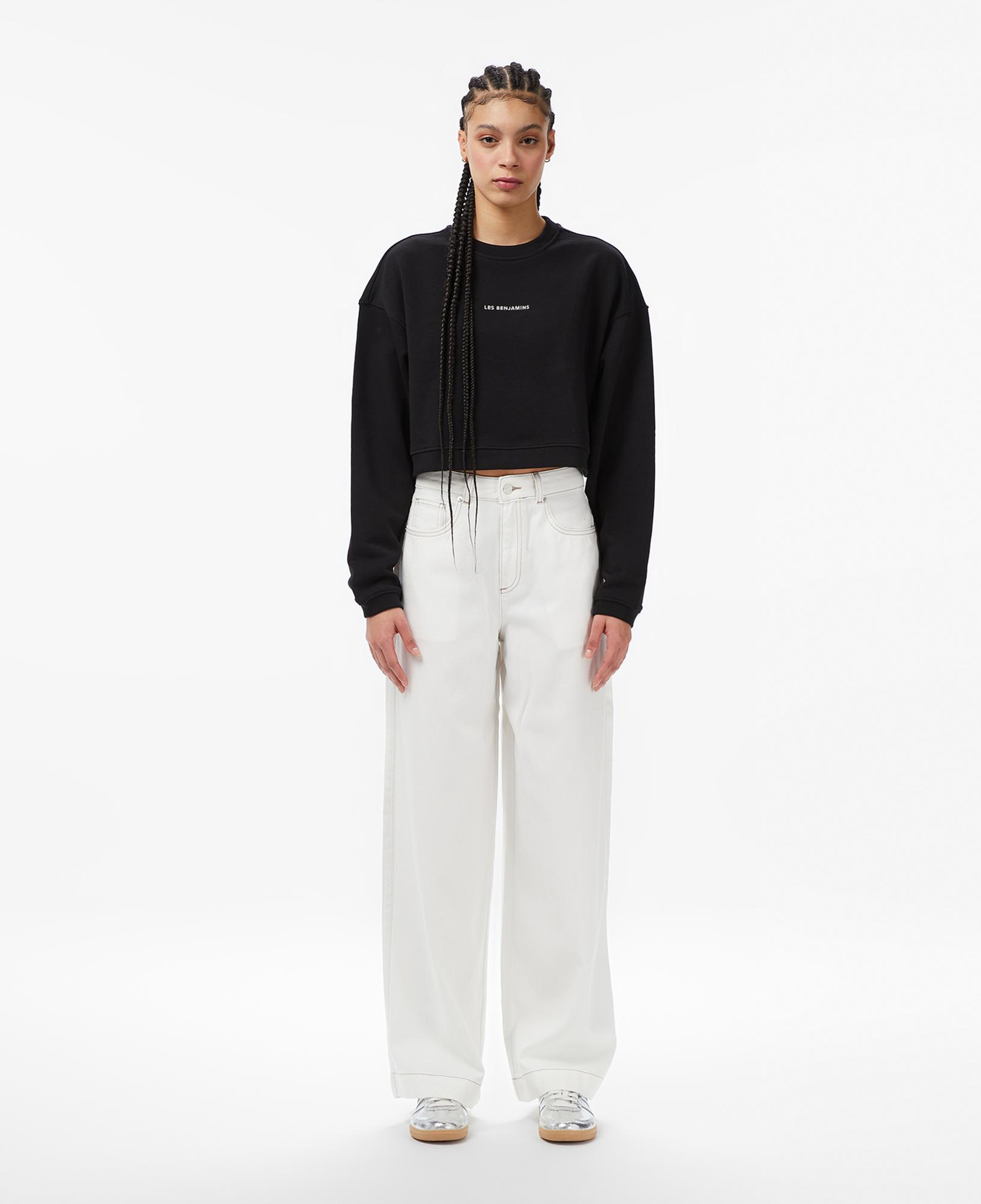 Les Benjamins Essentials 307 Kadın Siyah Sweatshirt