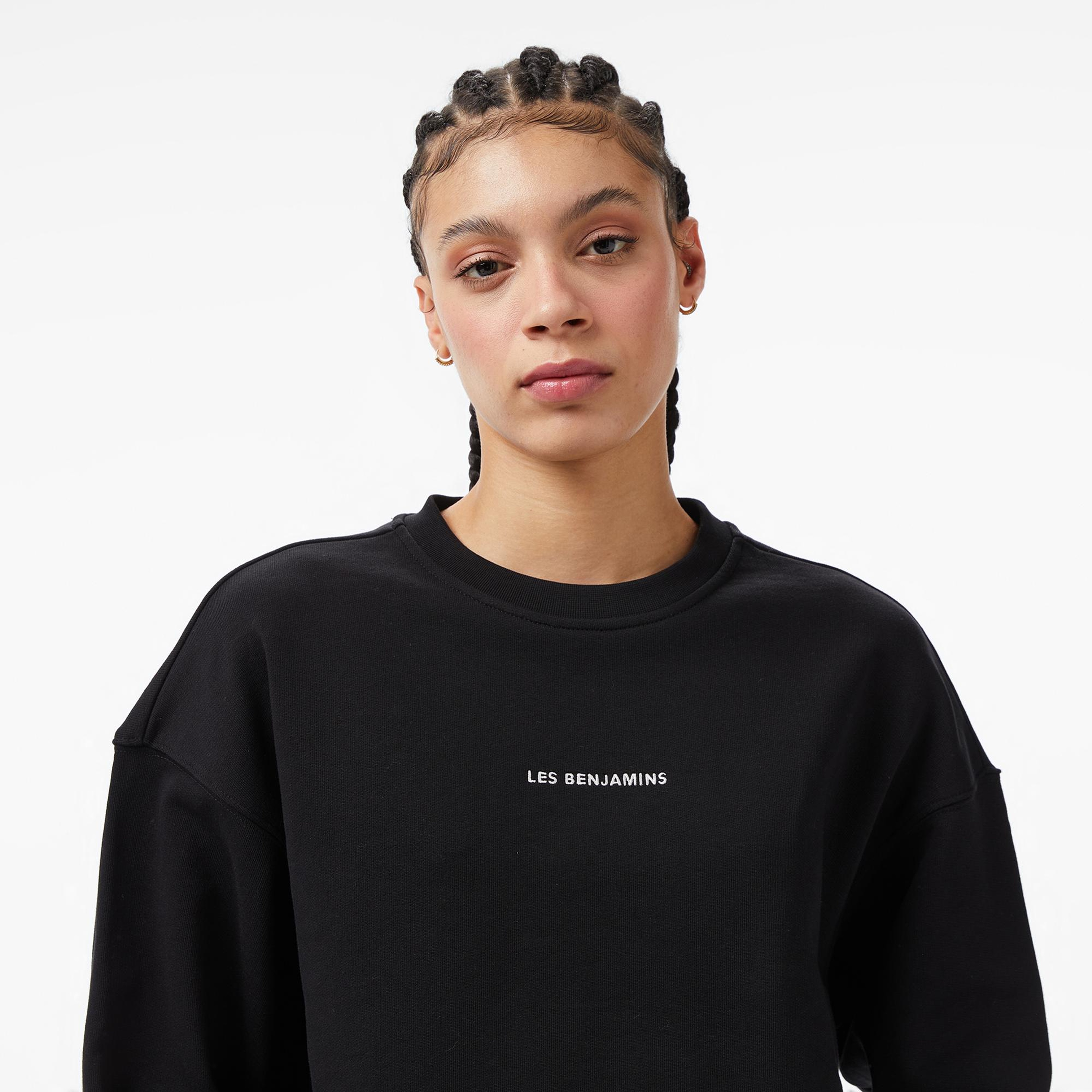 Les Benjamins Essentials 307 Kadın Siyah Sweatshirt