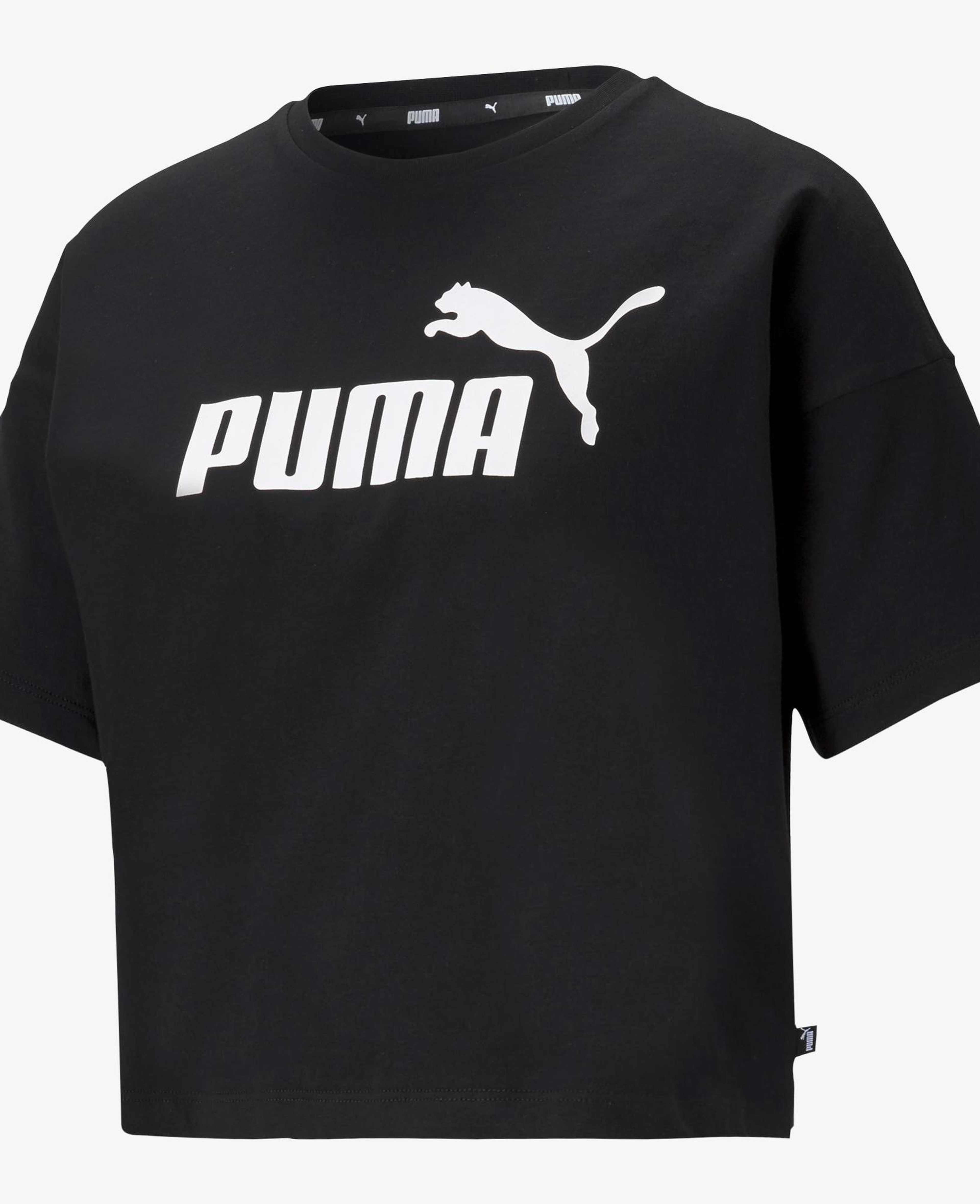 Puma Essentials Logo Kadın Siyah T-Shirt