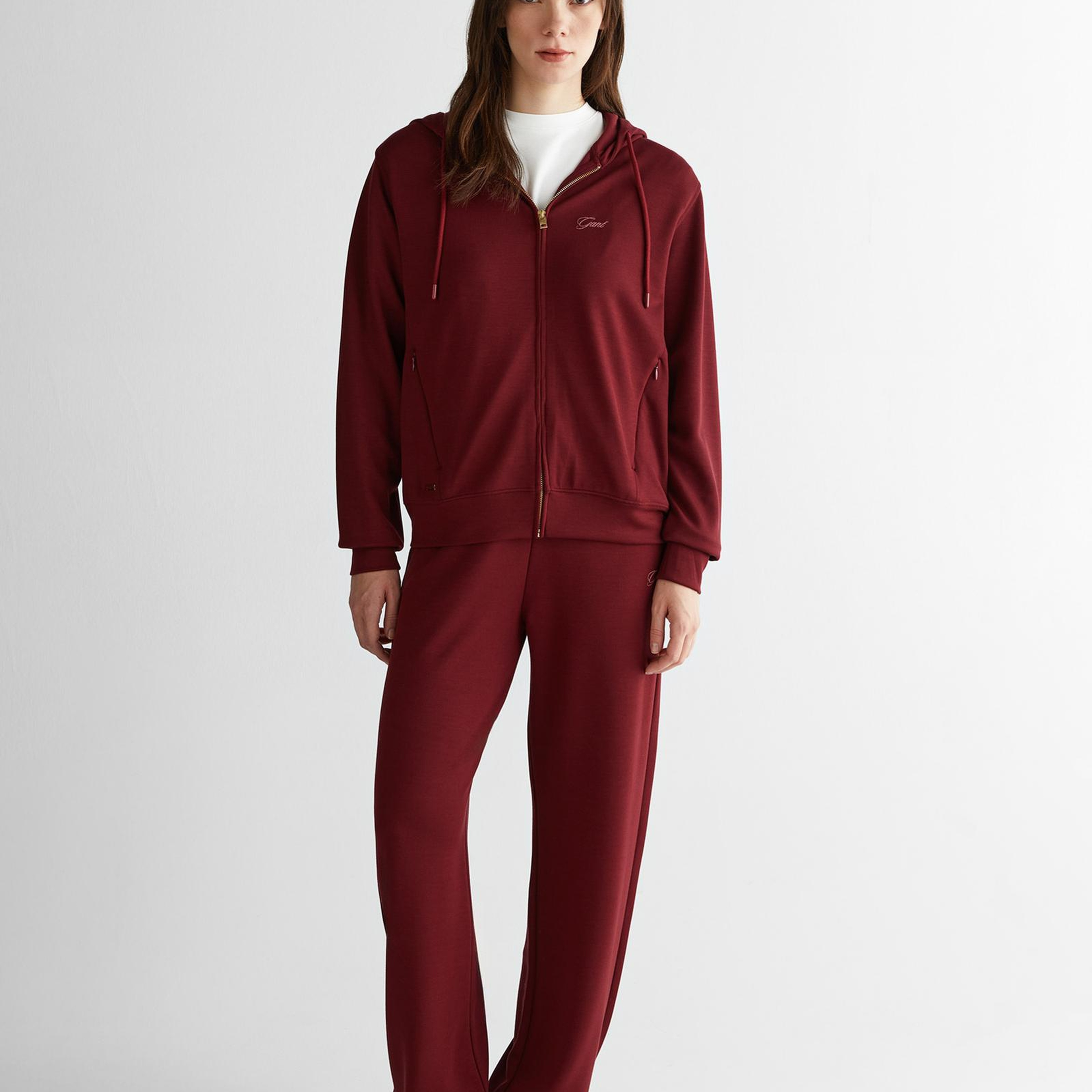 GANT Kadın Bordo Regular Fit Eşofman Altı