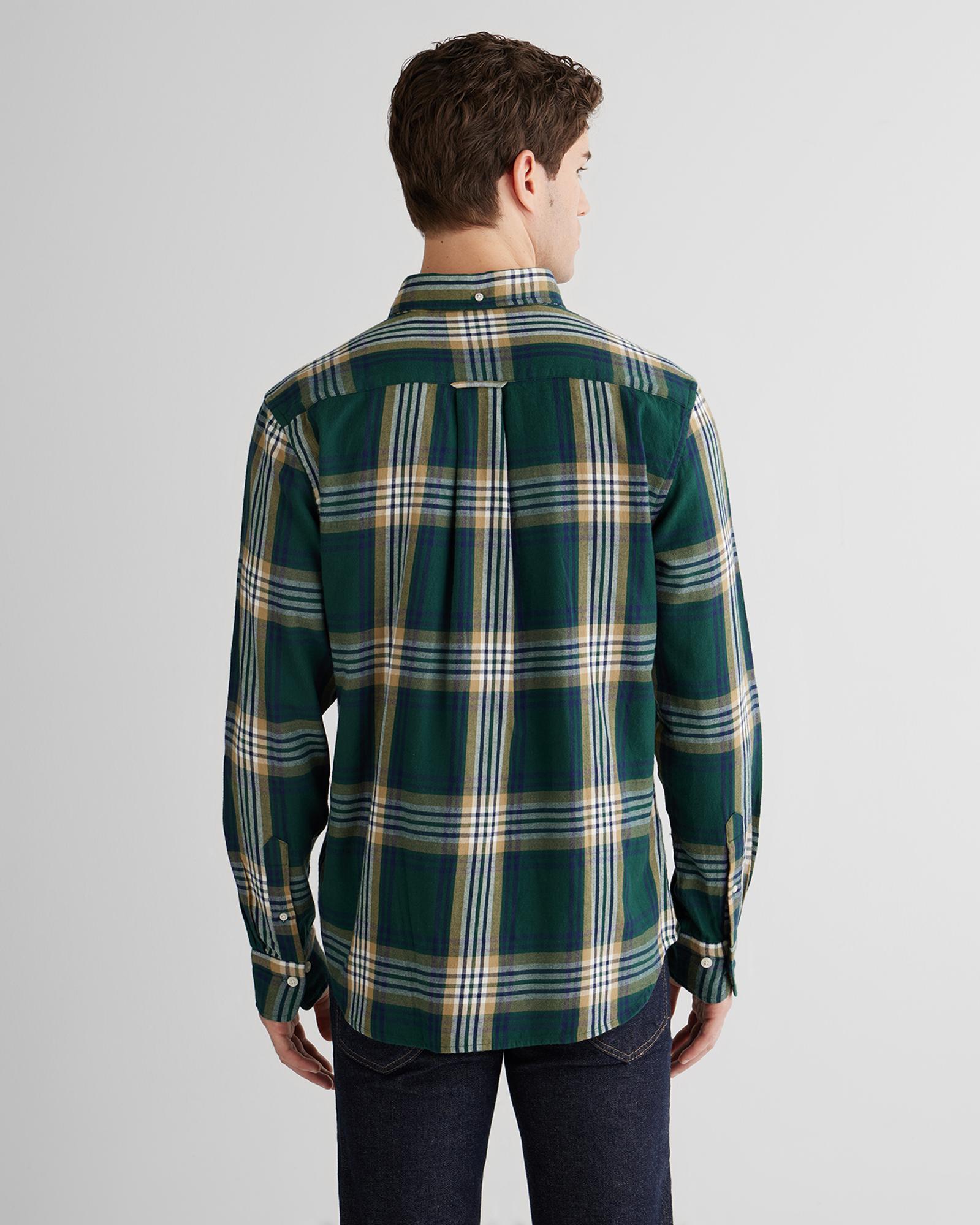 GANT Erkek Yeşil Regular Fit Düğmeli Gömlek