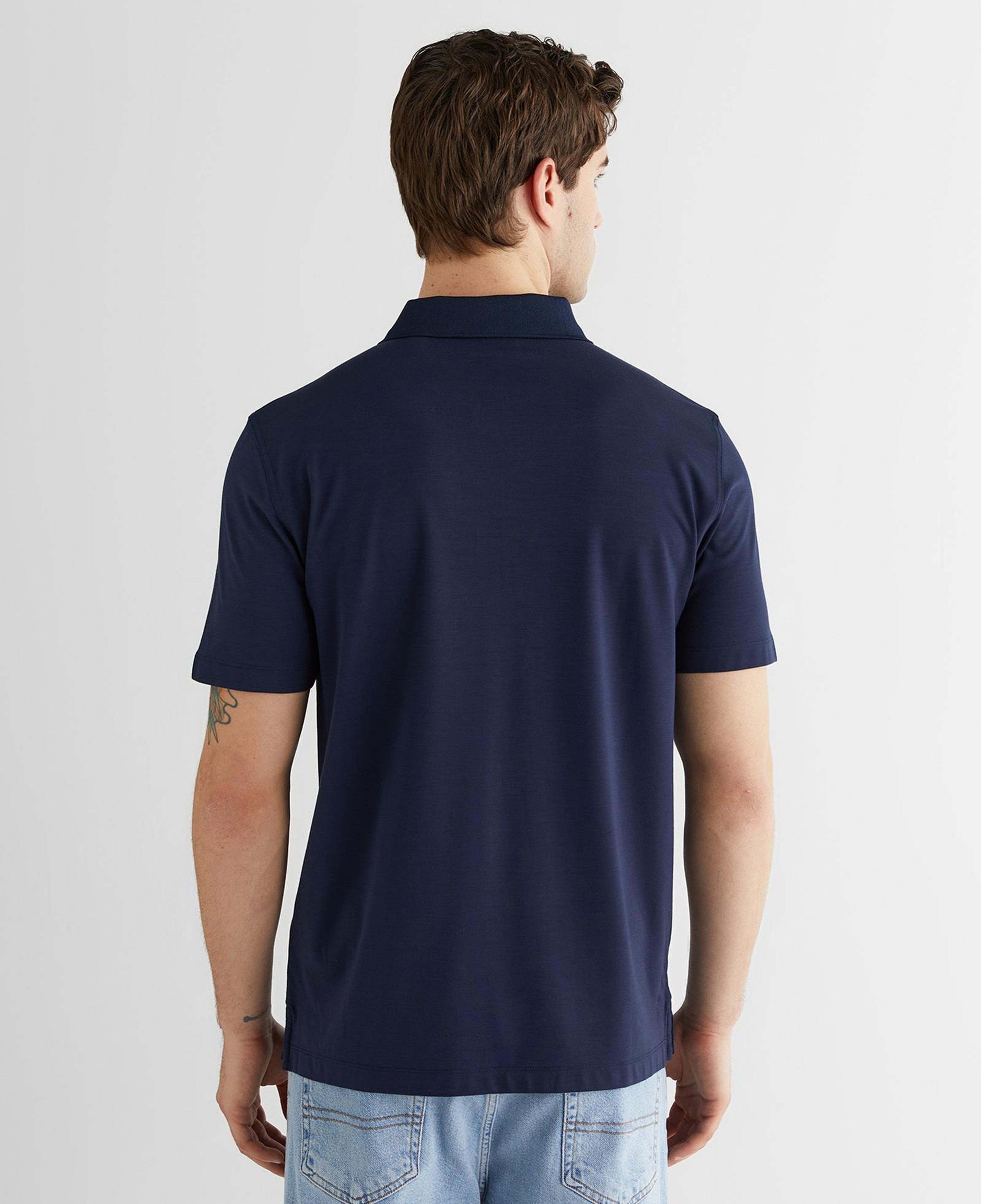 GANT Erkek Lacivert Regular Fit Logolu Polo Yaka T-Shirt
