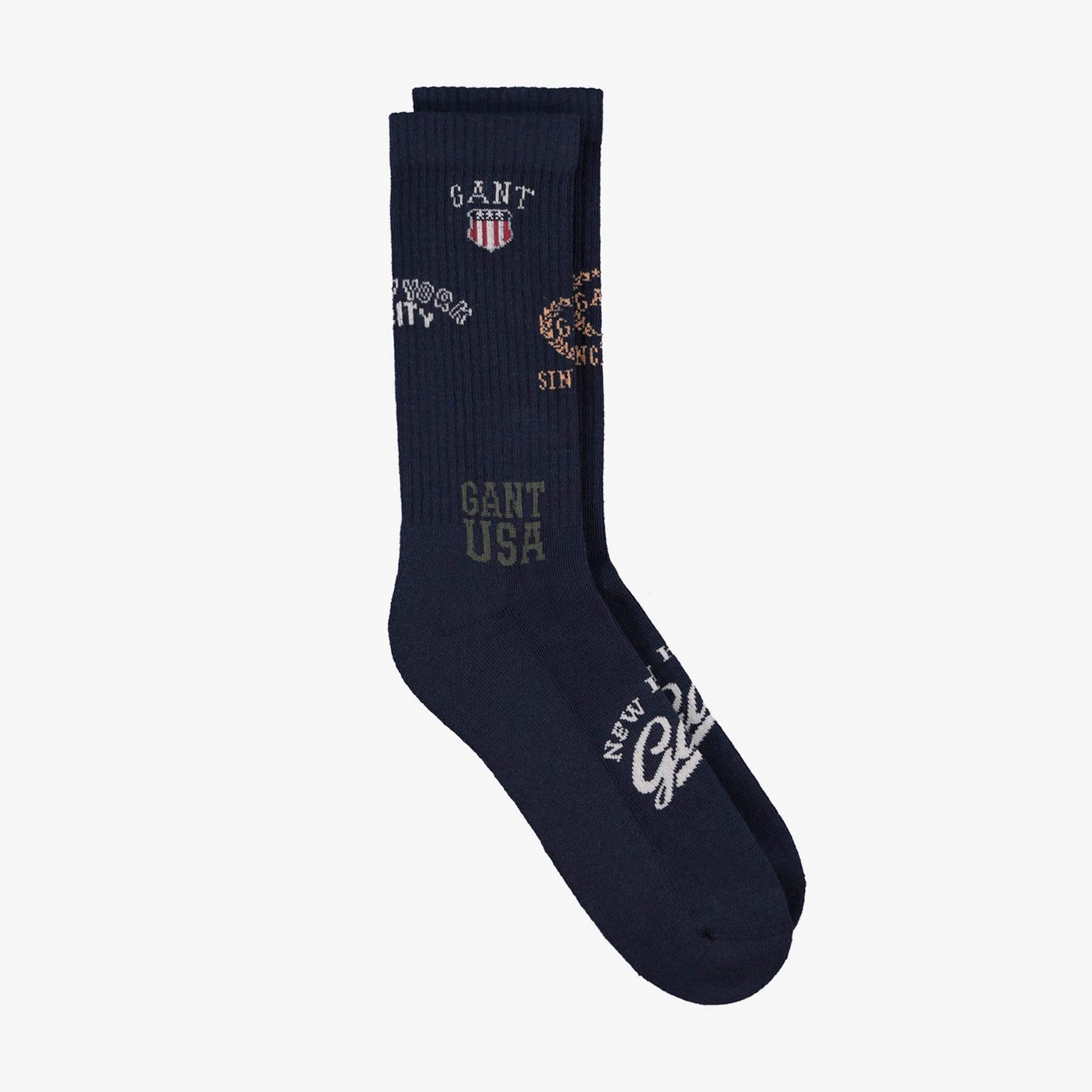 GANT Unisex Lacivert Standart Fit Çorap