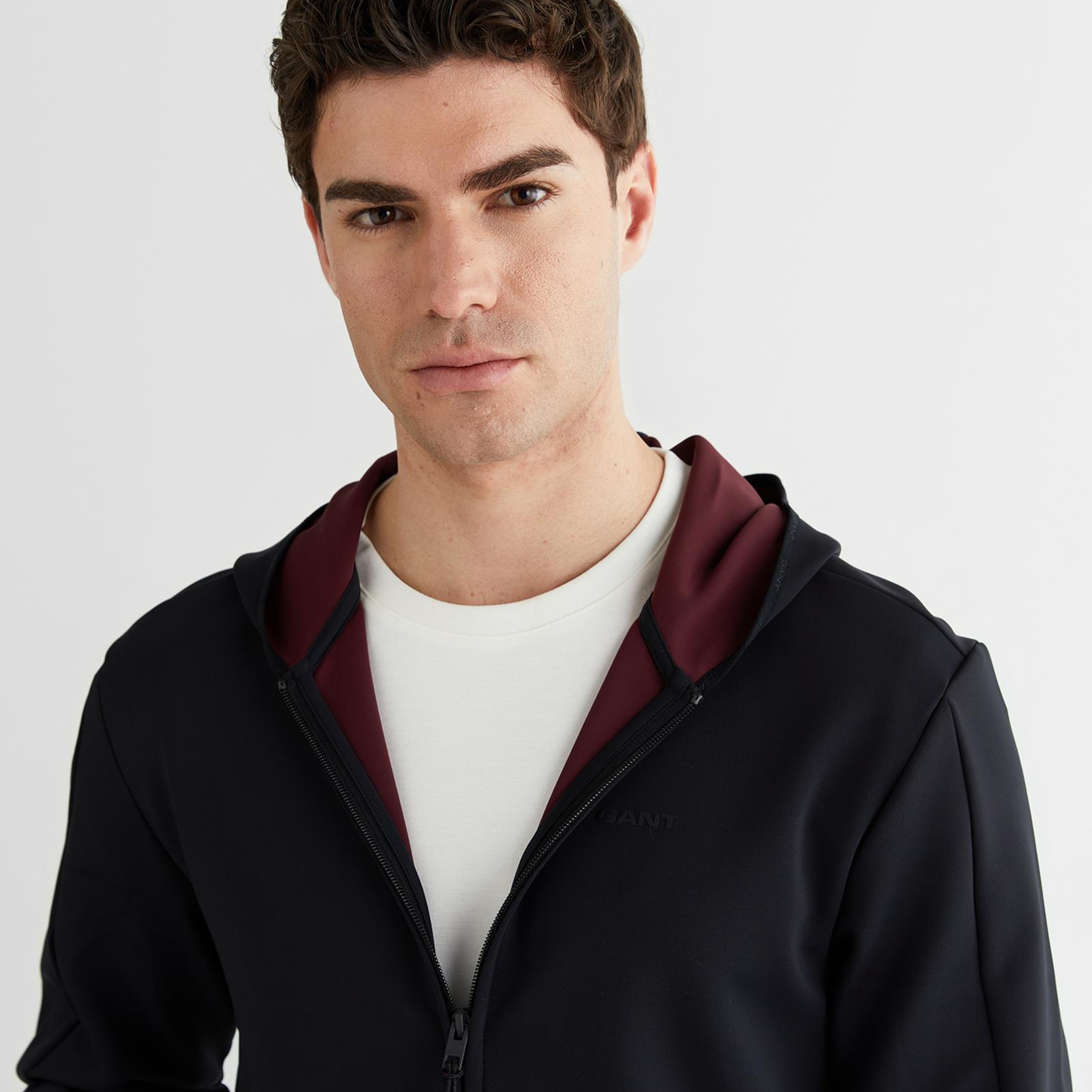 GANT Erkek Siyah Regular Fit Fermuarlı Ceket