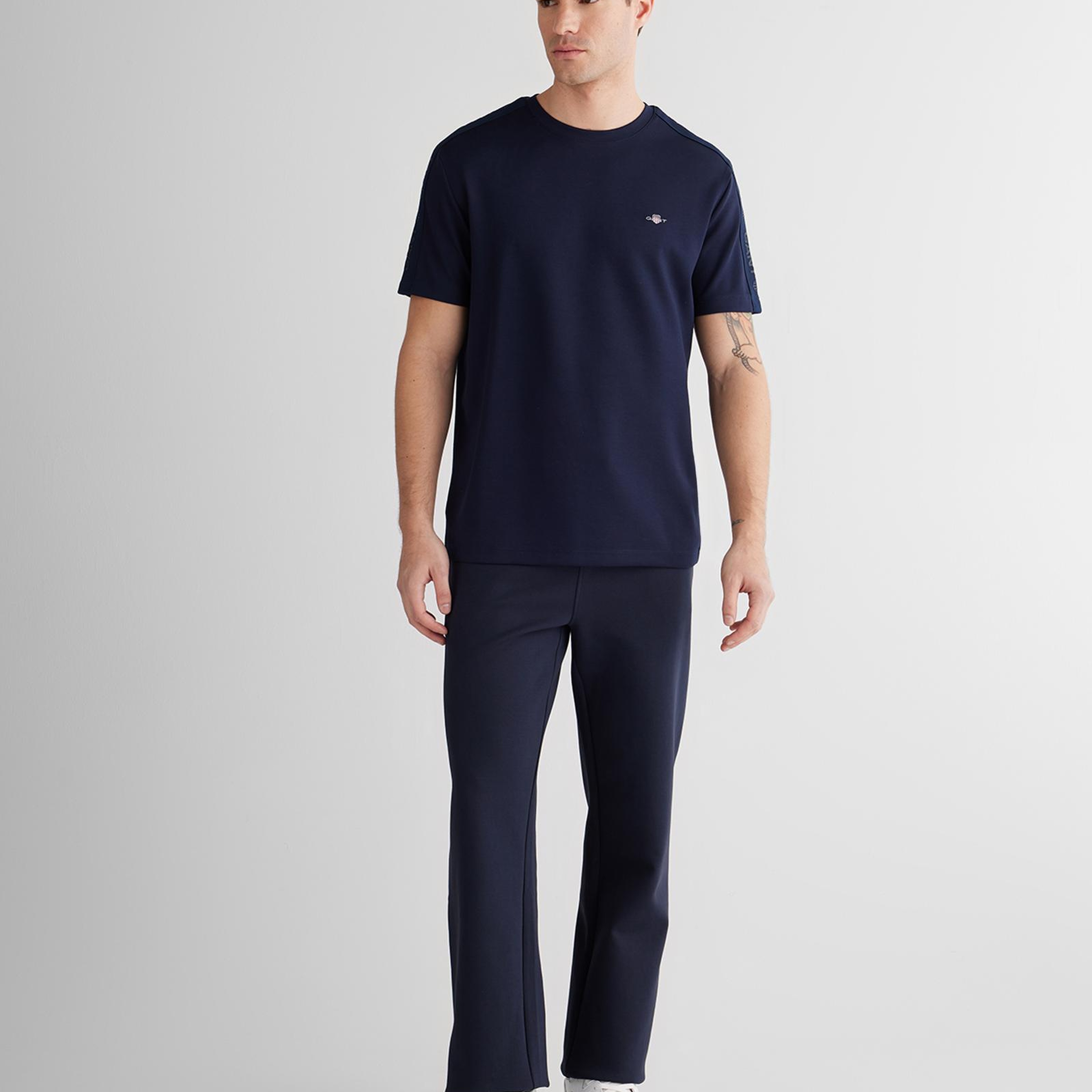 GANT Erkek Lacivert Regular Fit T-Shirt