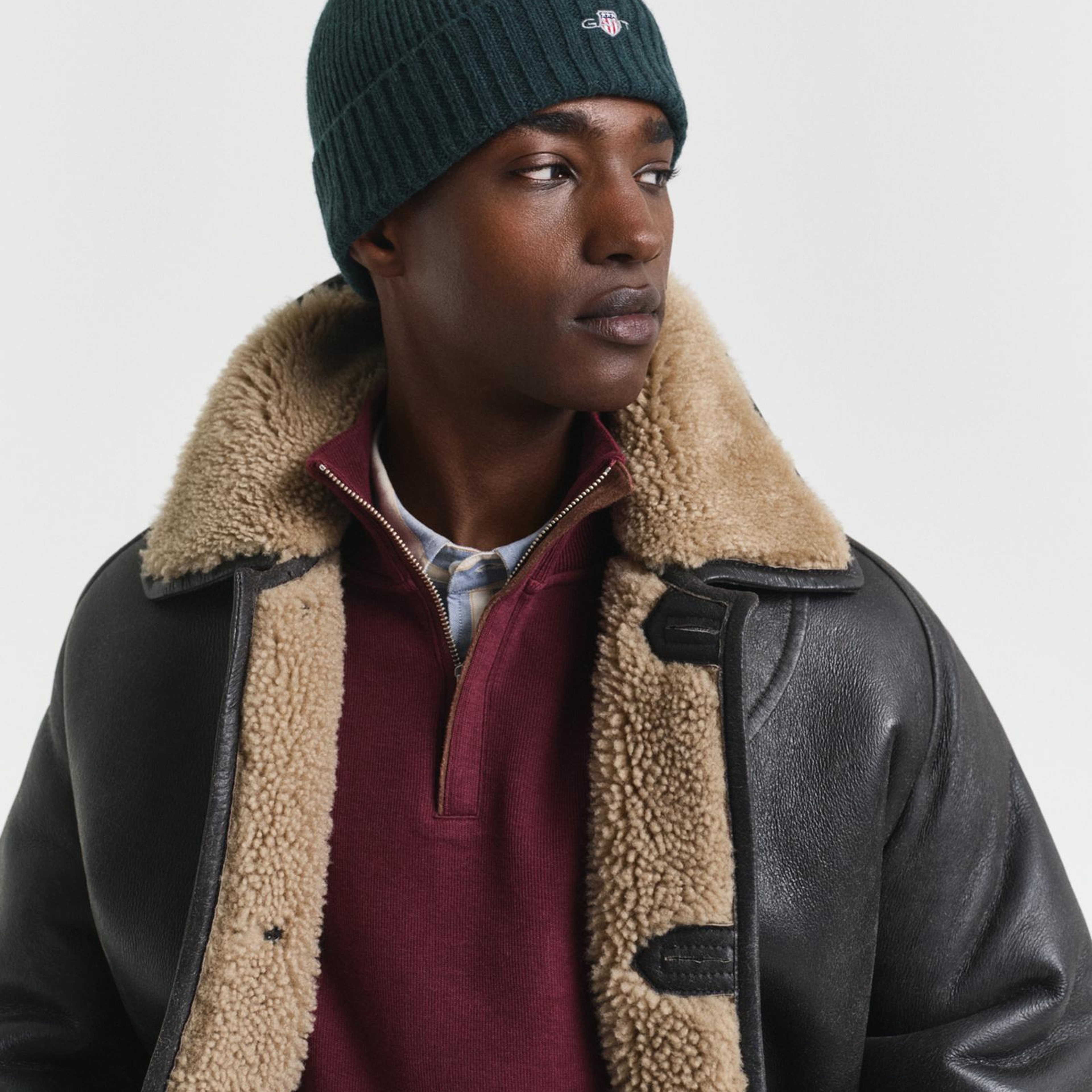 GANT Unisex Yeşil GANT Logolu Yün Bere