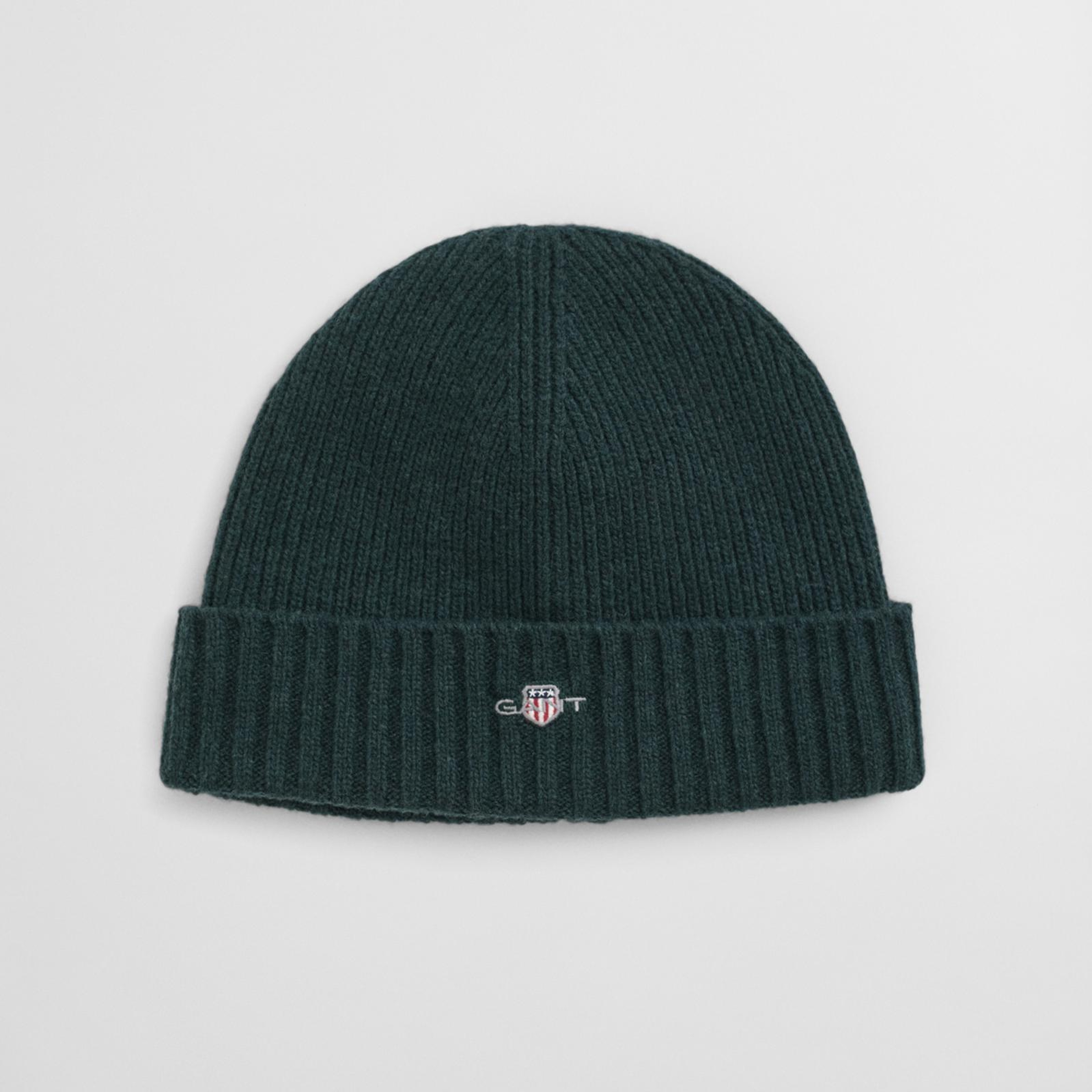 GANT Unisex Yeşil GANT Logolu Yün Bere