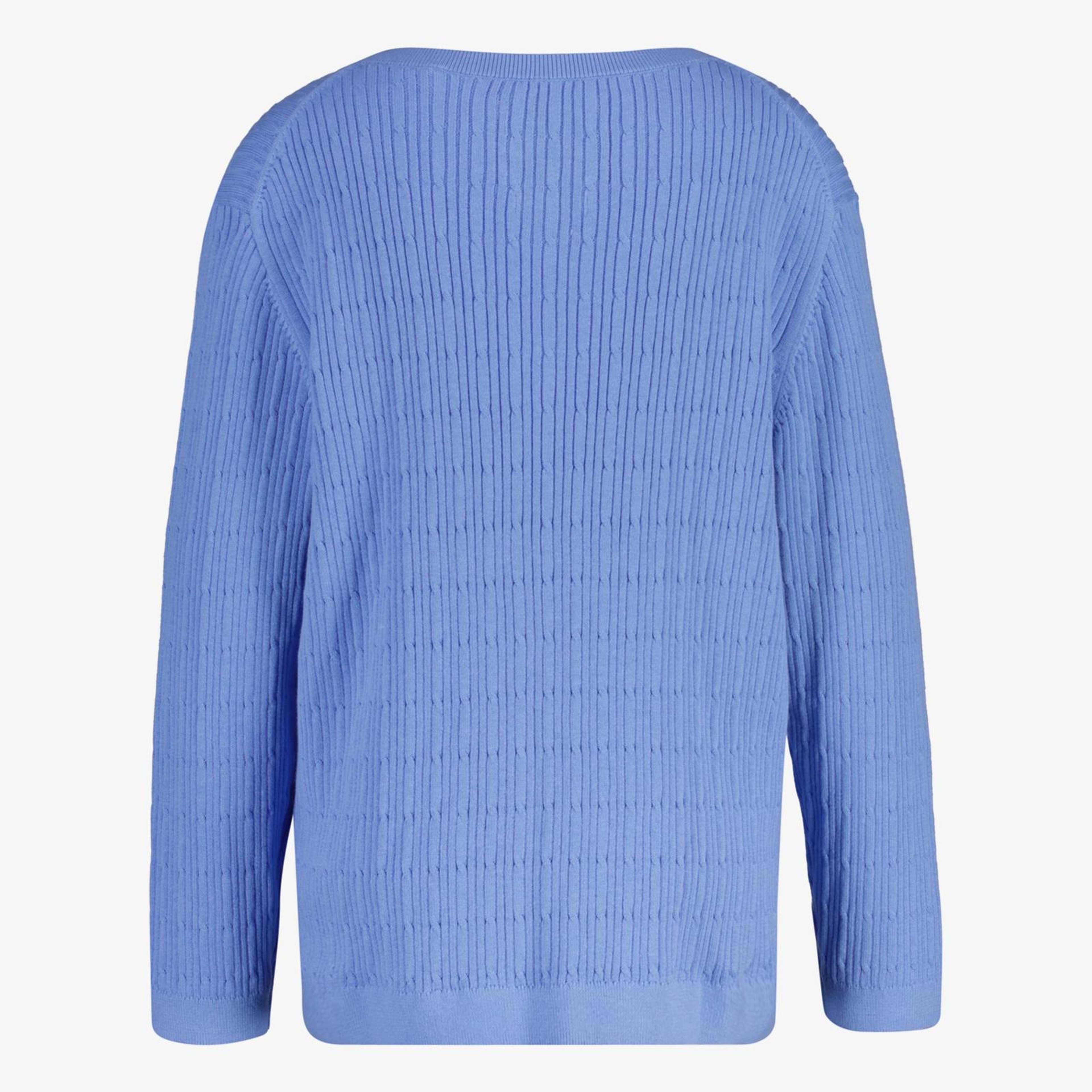 GANT Kadın Mavi Regular Fit V Yaka Kazak
