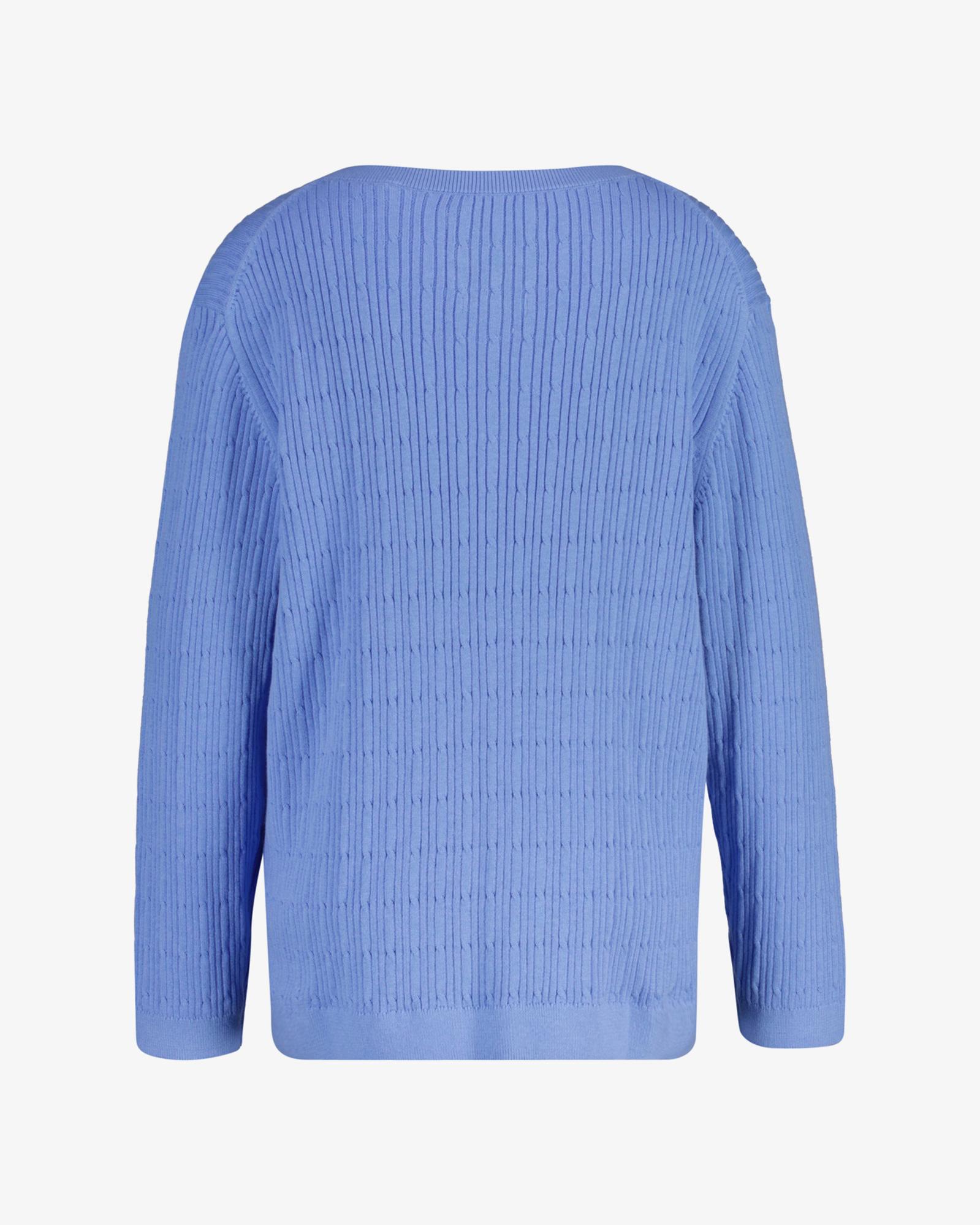 GANT Kadın Mavi Regular Fit V Yaka Kazak