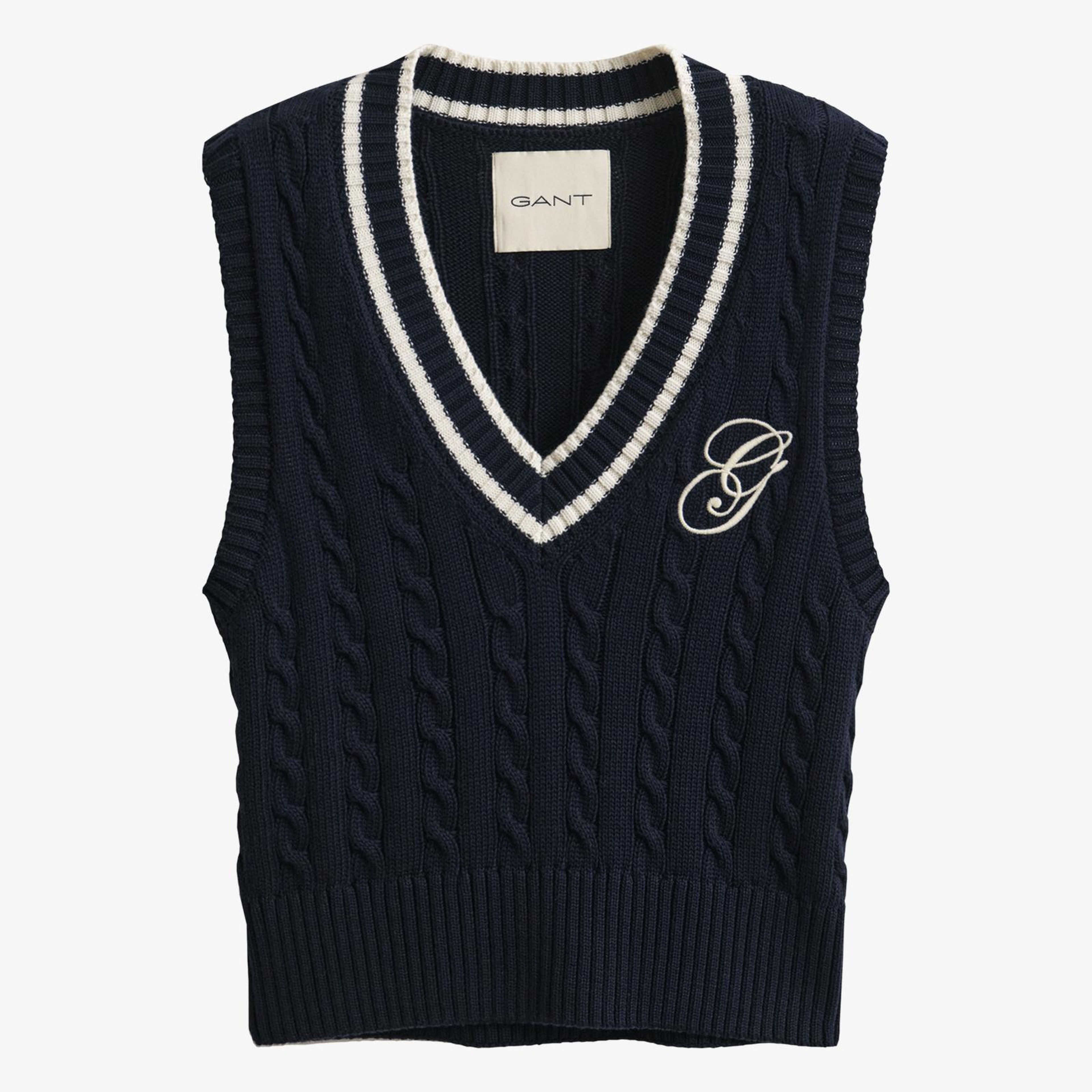 GANT Kadın Lacivert V Yaka Süveter