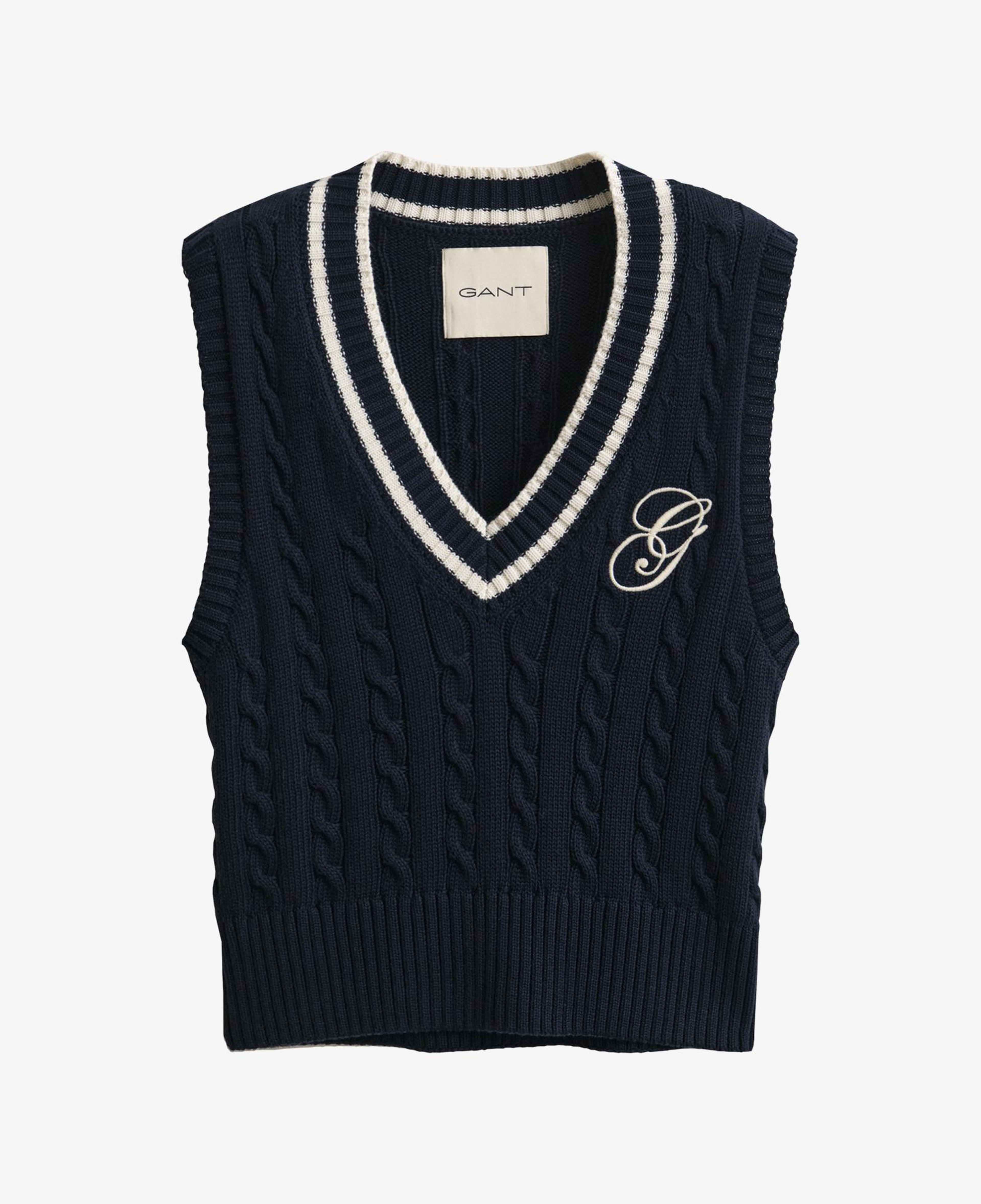 GANT Kadın Lacivert V Yaka Süveter