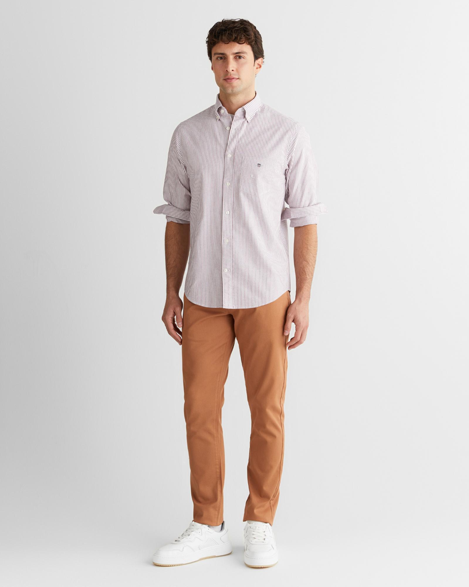 GANT Erkek Kahverengi Slim Fit  Pantolon