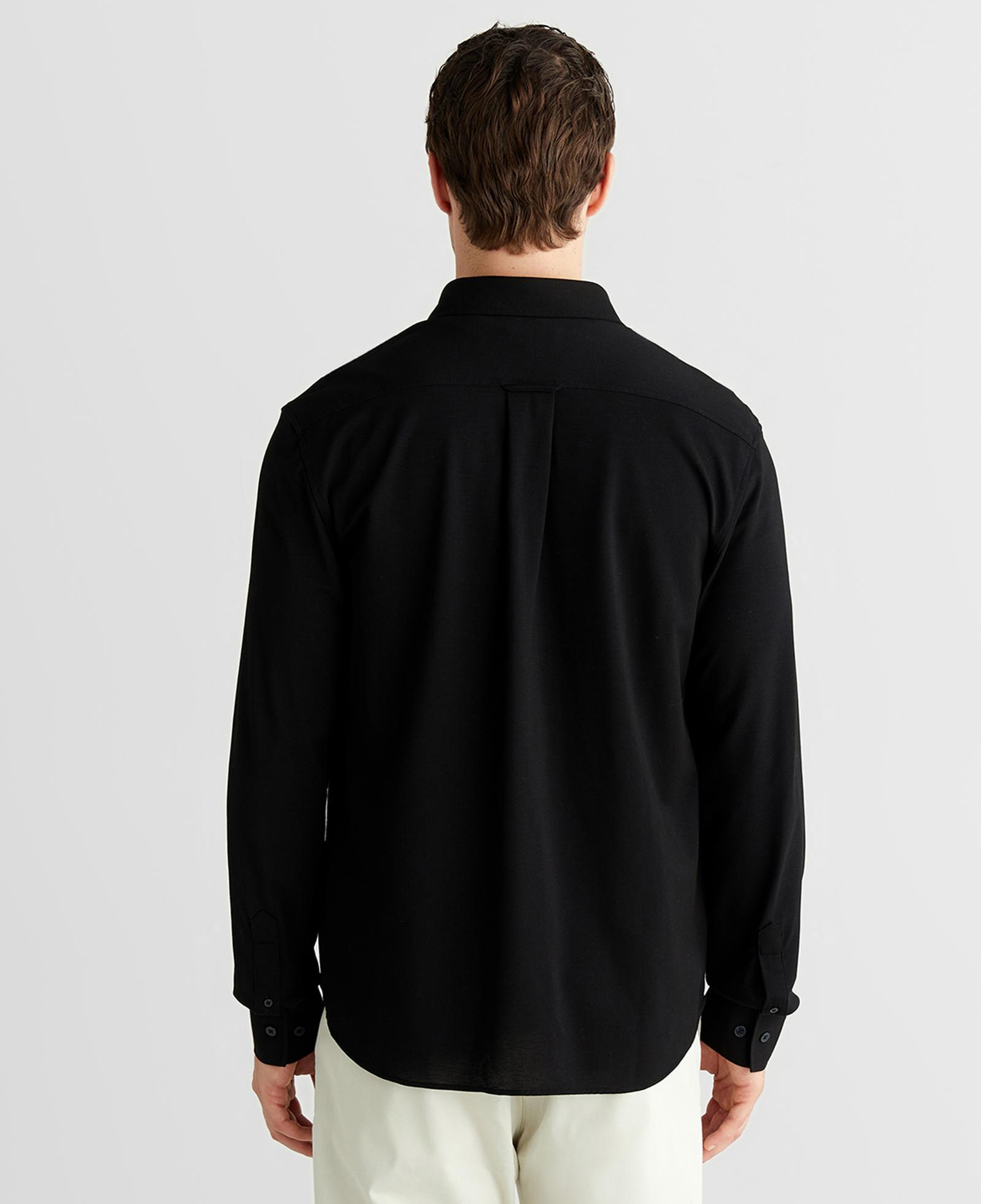 GANT Erkek Siyah Regular Fit Gömlek Yaka Gömlek