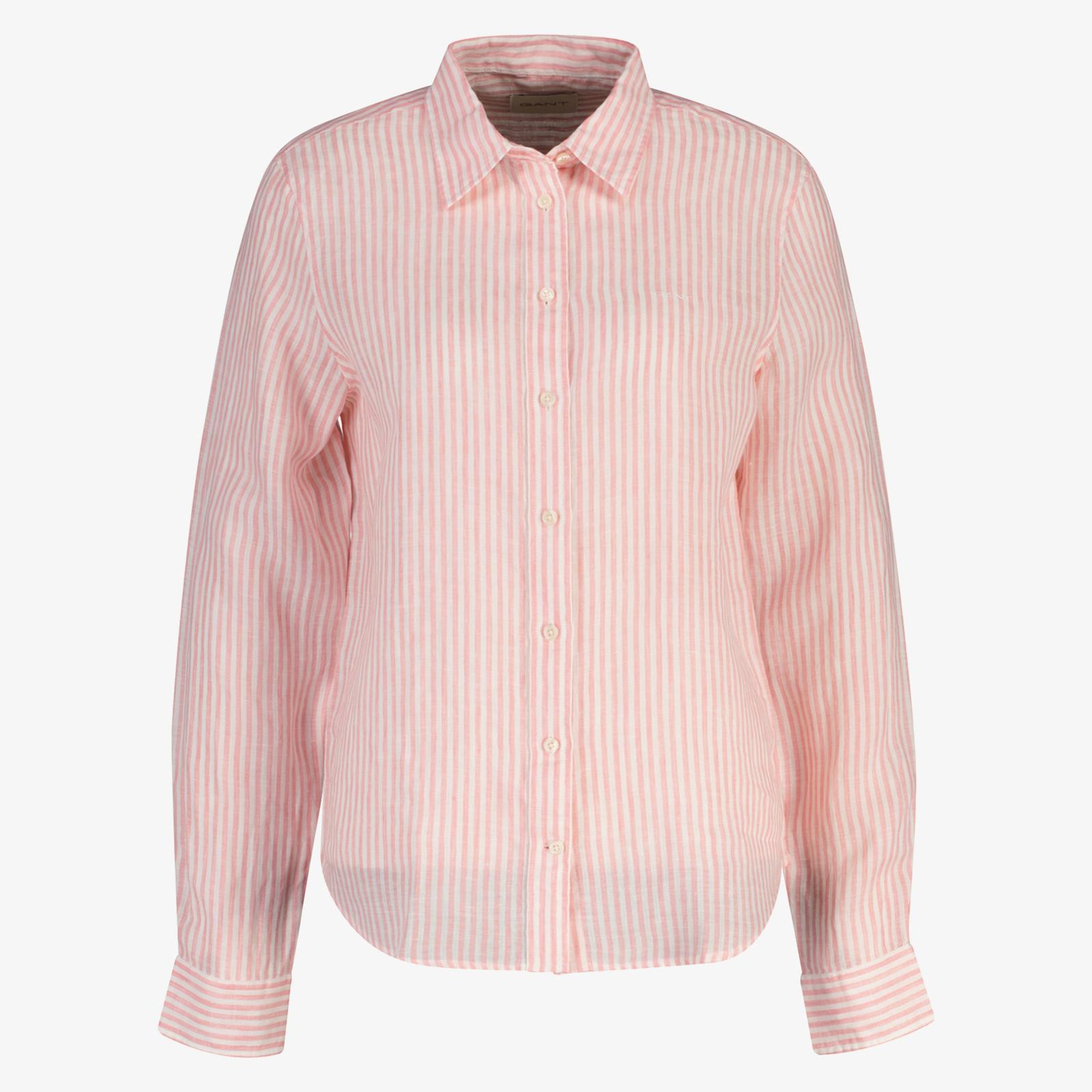 GANT Kadın Pembe Regular Fit Çizgili Gömlek