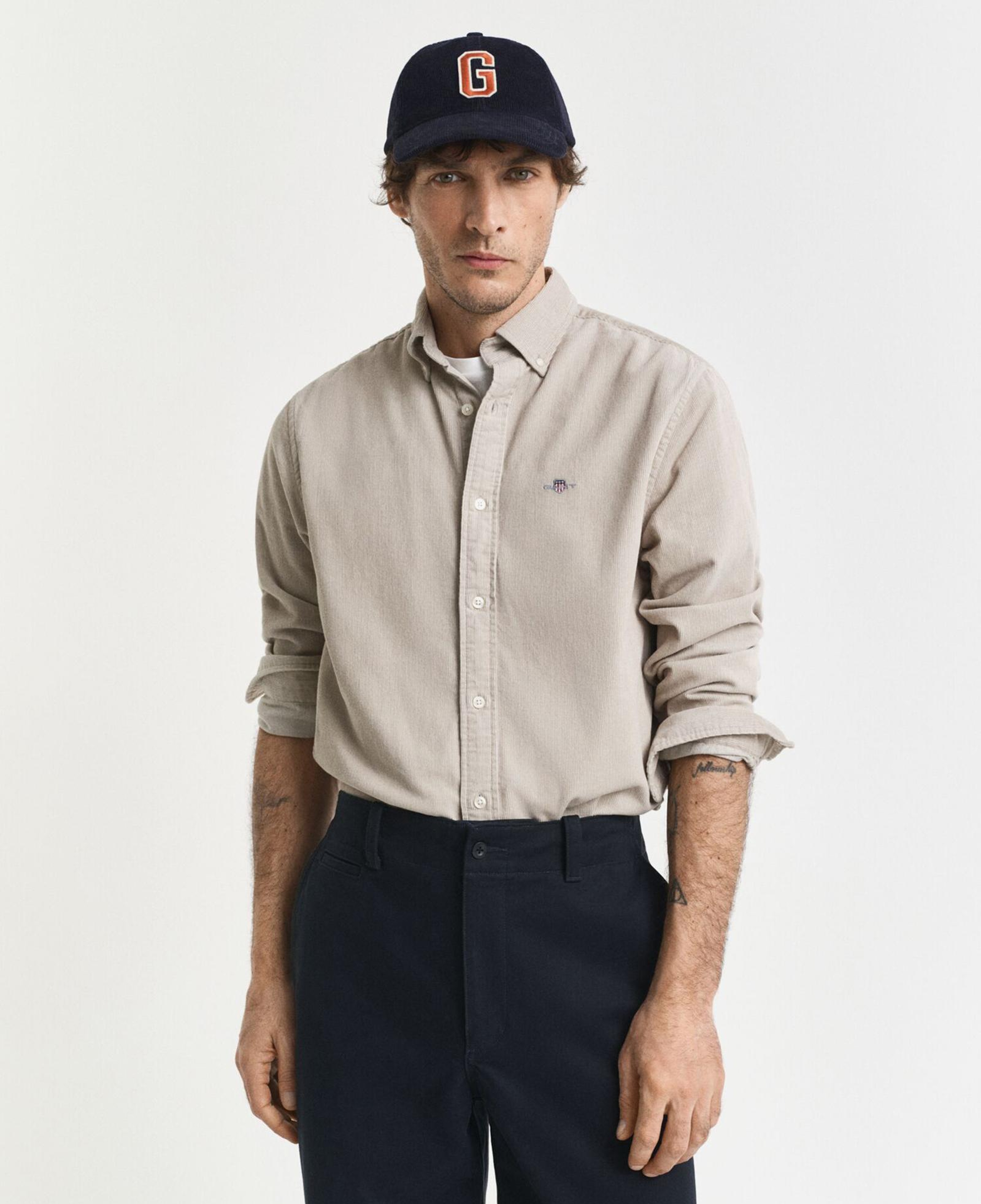 GANT Erkek Bej Regular Fit Düğmeli Gömlek