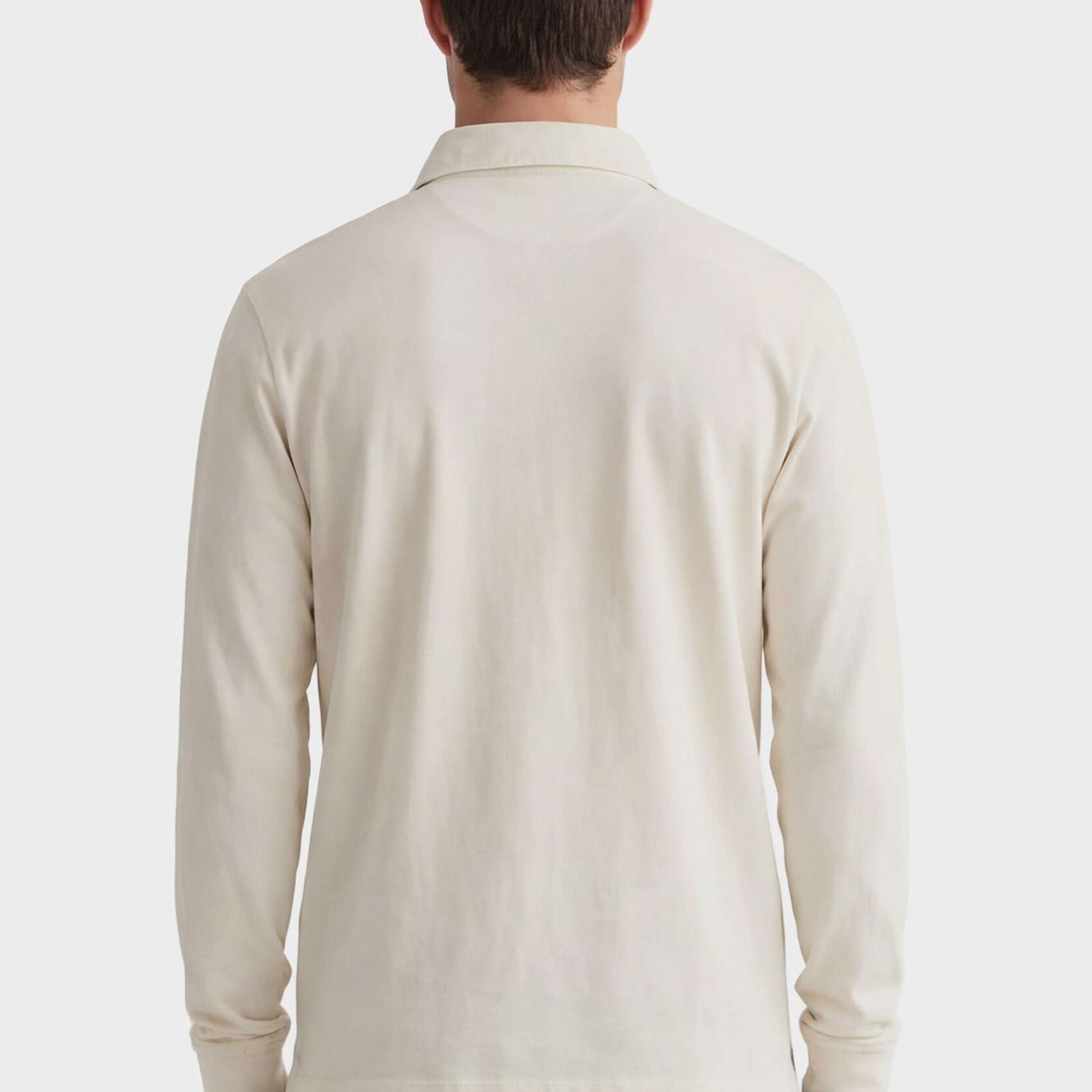 GANT Erkek Krem Regular Fit Logolu Rugby T-Shirt