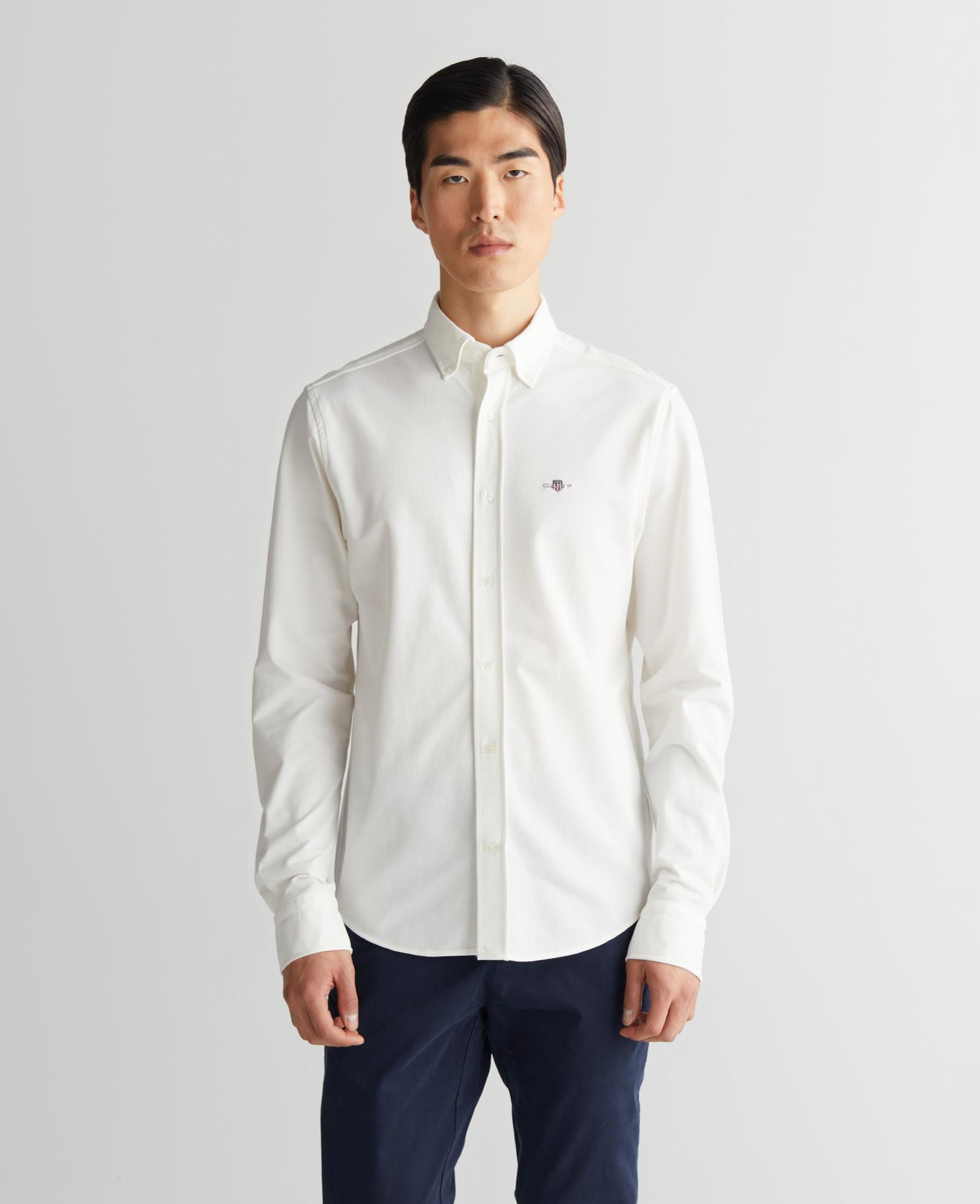 GANT Erkek Krem Regular Fit Gömlek Yaka Gömlek