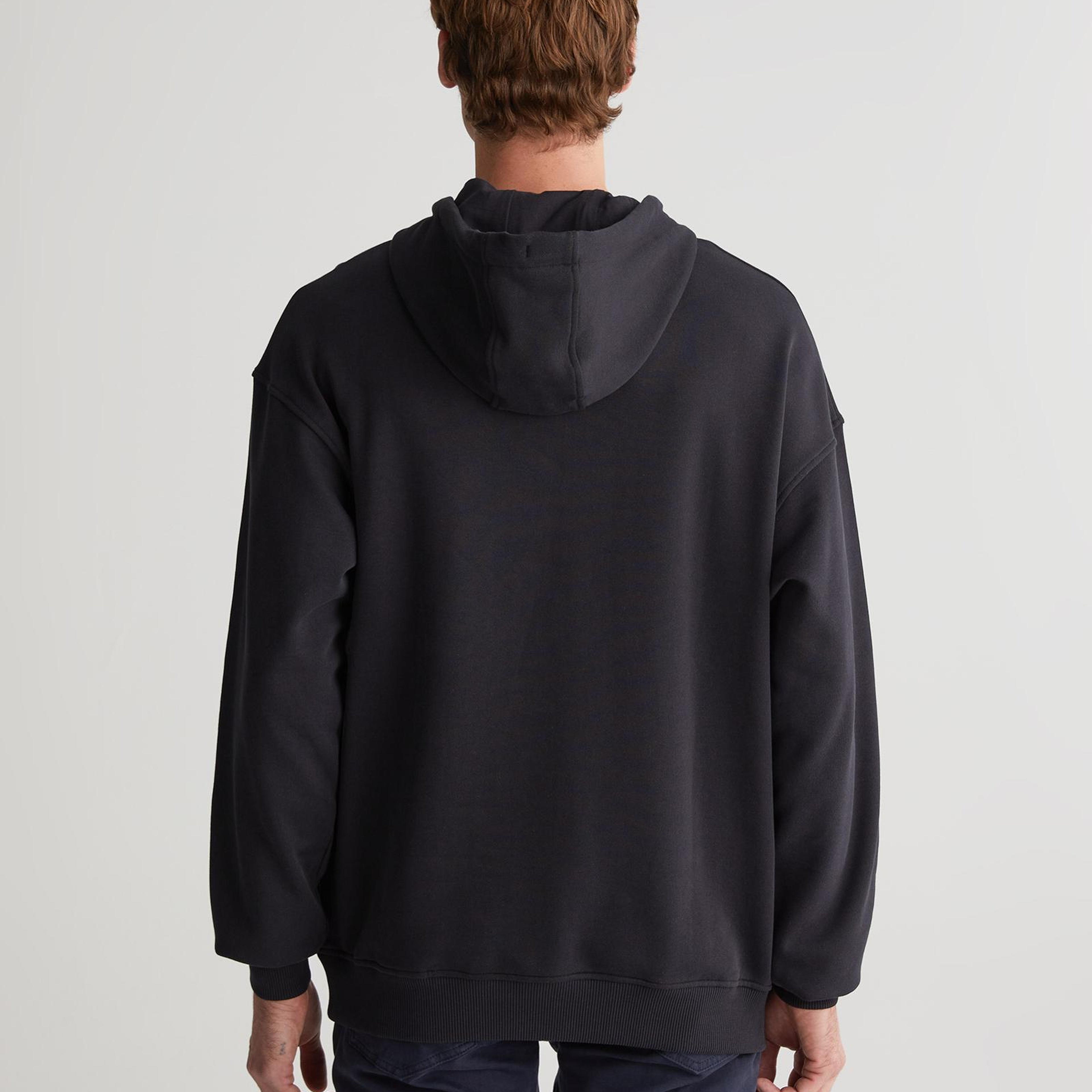 GANT Erkek Siyah Regular Fit Kapüşonlu Logolu Sweatshirt