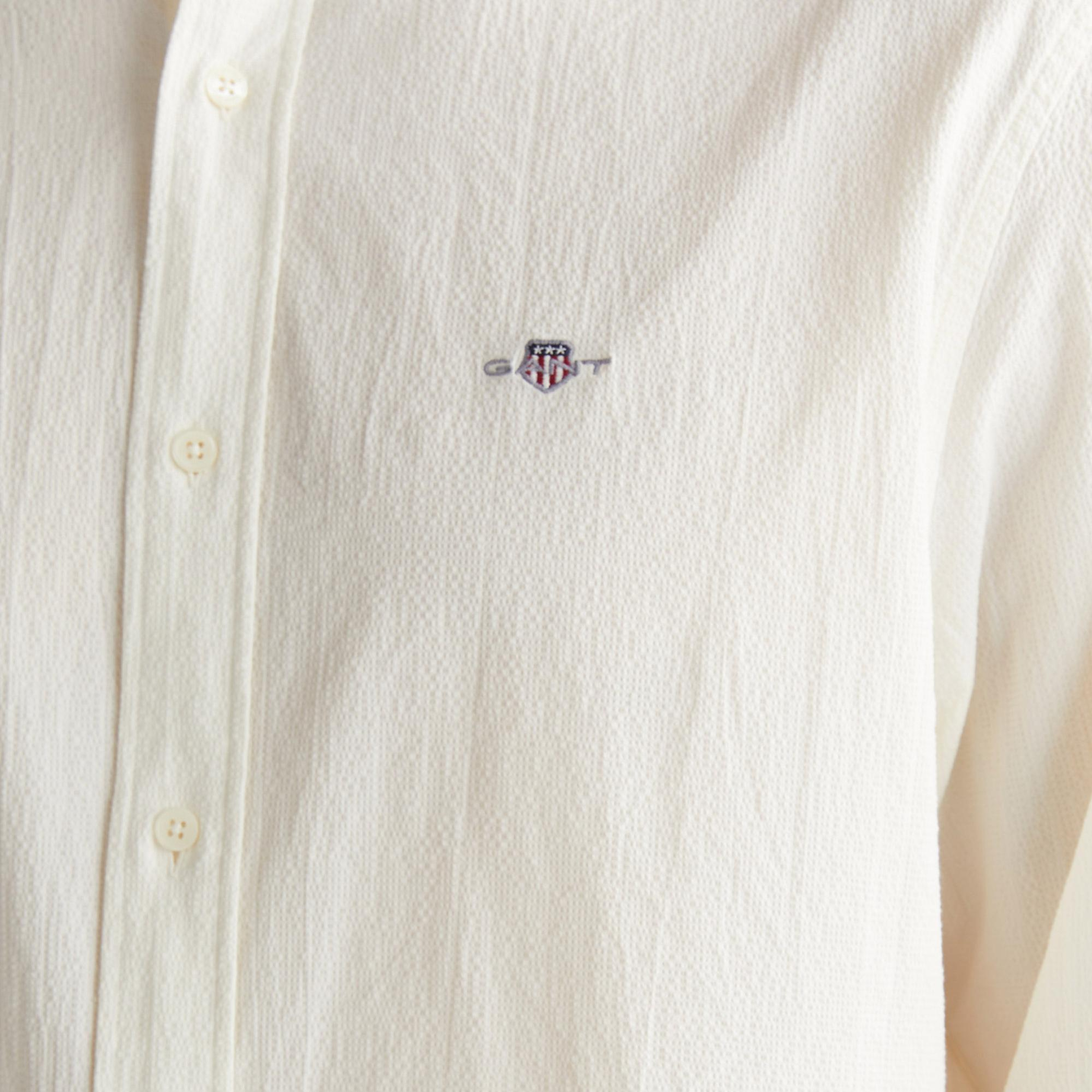 GANT Erkek Krem Regular Fit Gömlek Yaka Gömlek