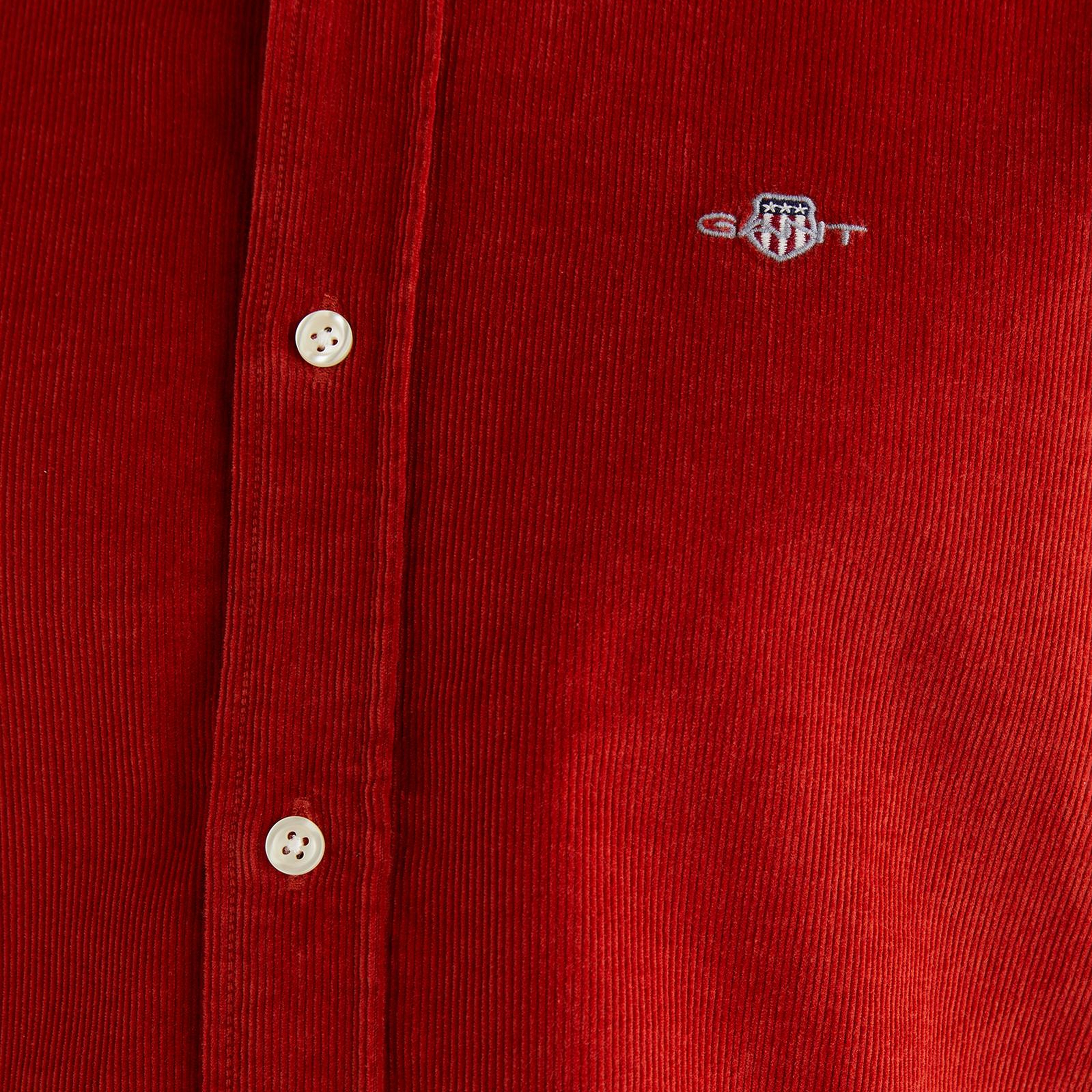 GANT Erkek Kırmızı Regular Fit Düğmeli Gömlek