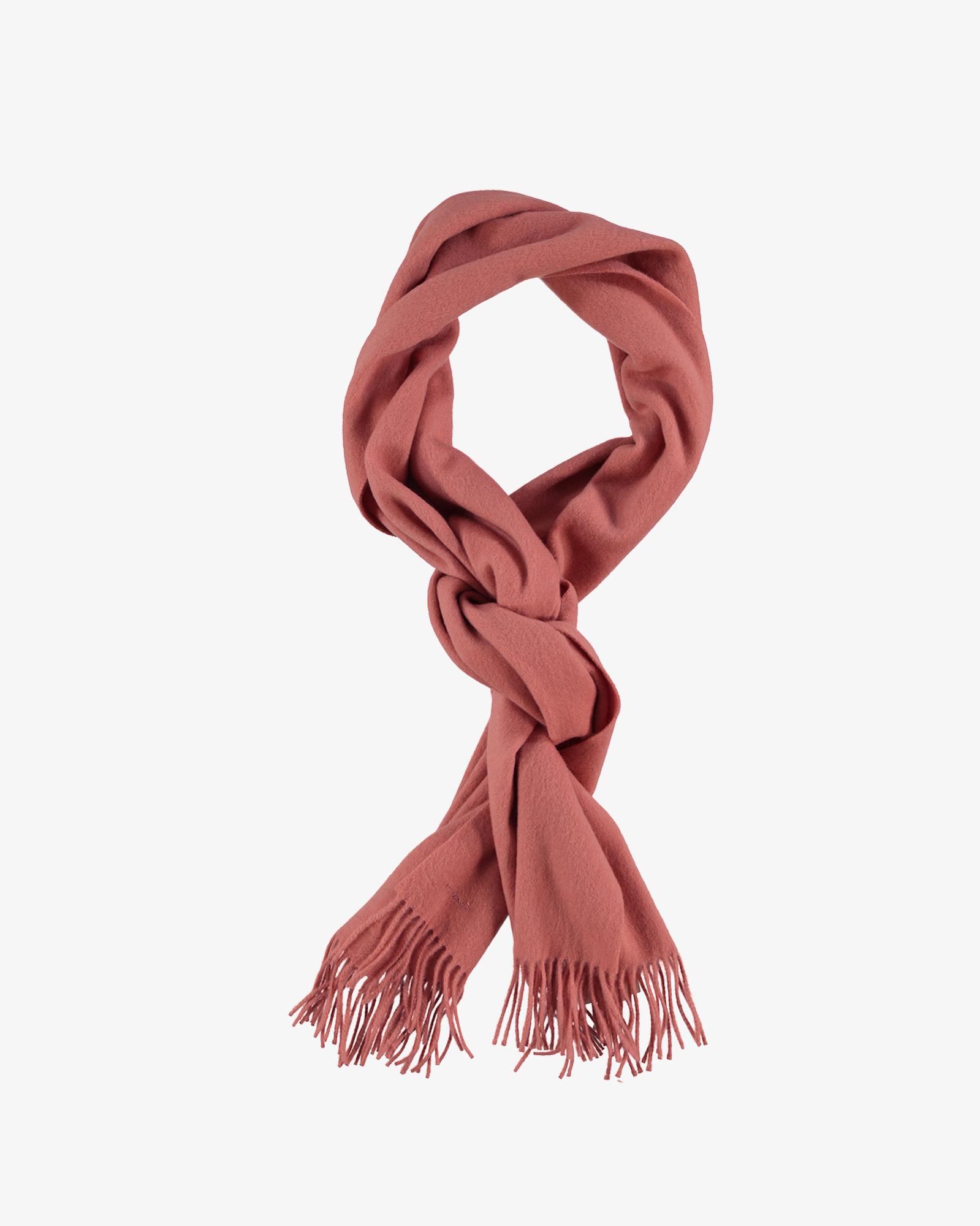 GANT Unisex Pembe Yün Dokuma Atkı