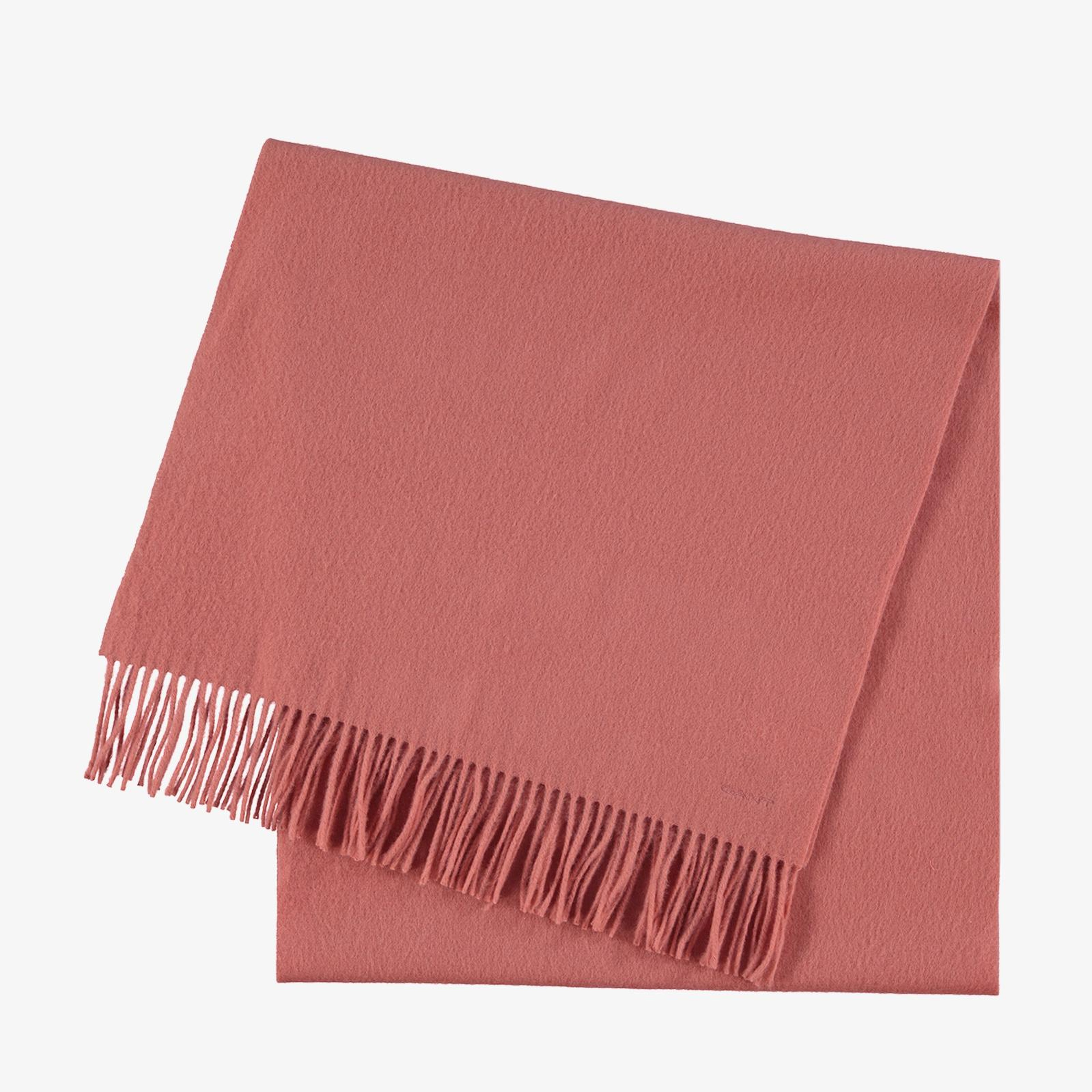 GANT Unisex Pembe Yün Dokuma Atkı