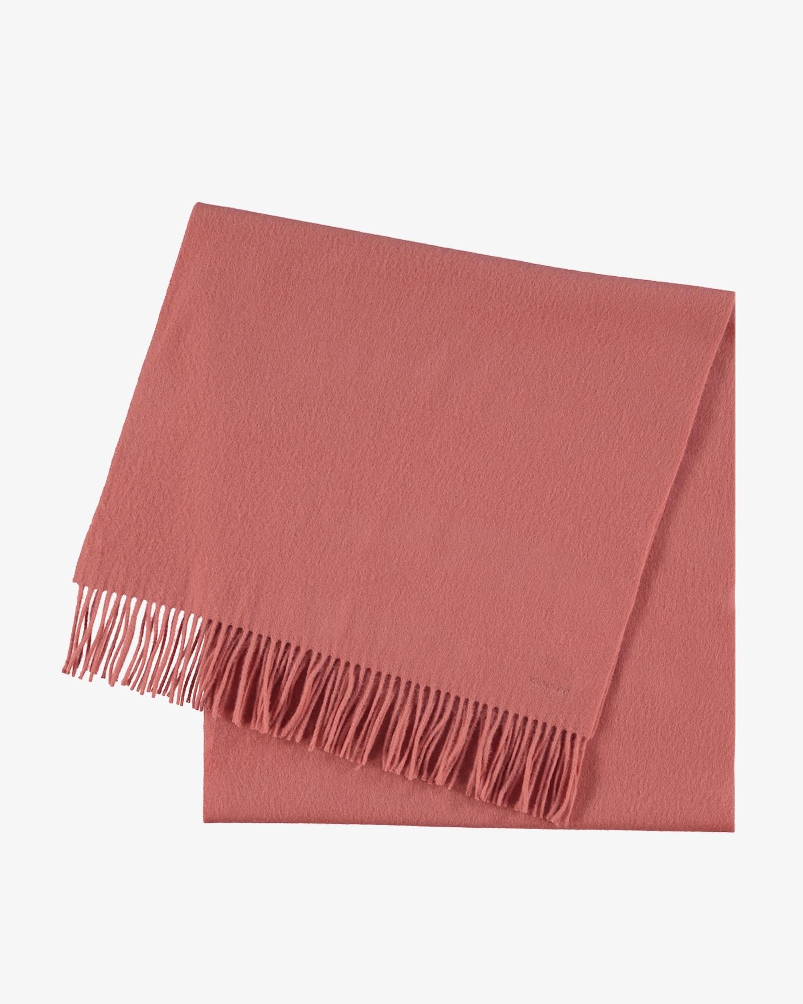 GANT Unisex Pembe Yün Dokuma Atkı