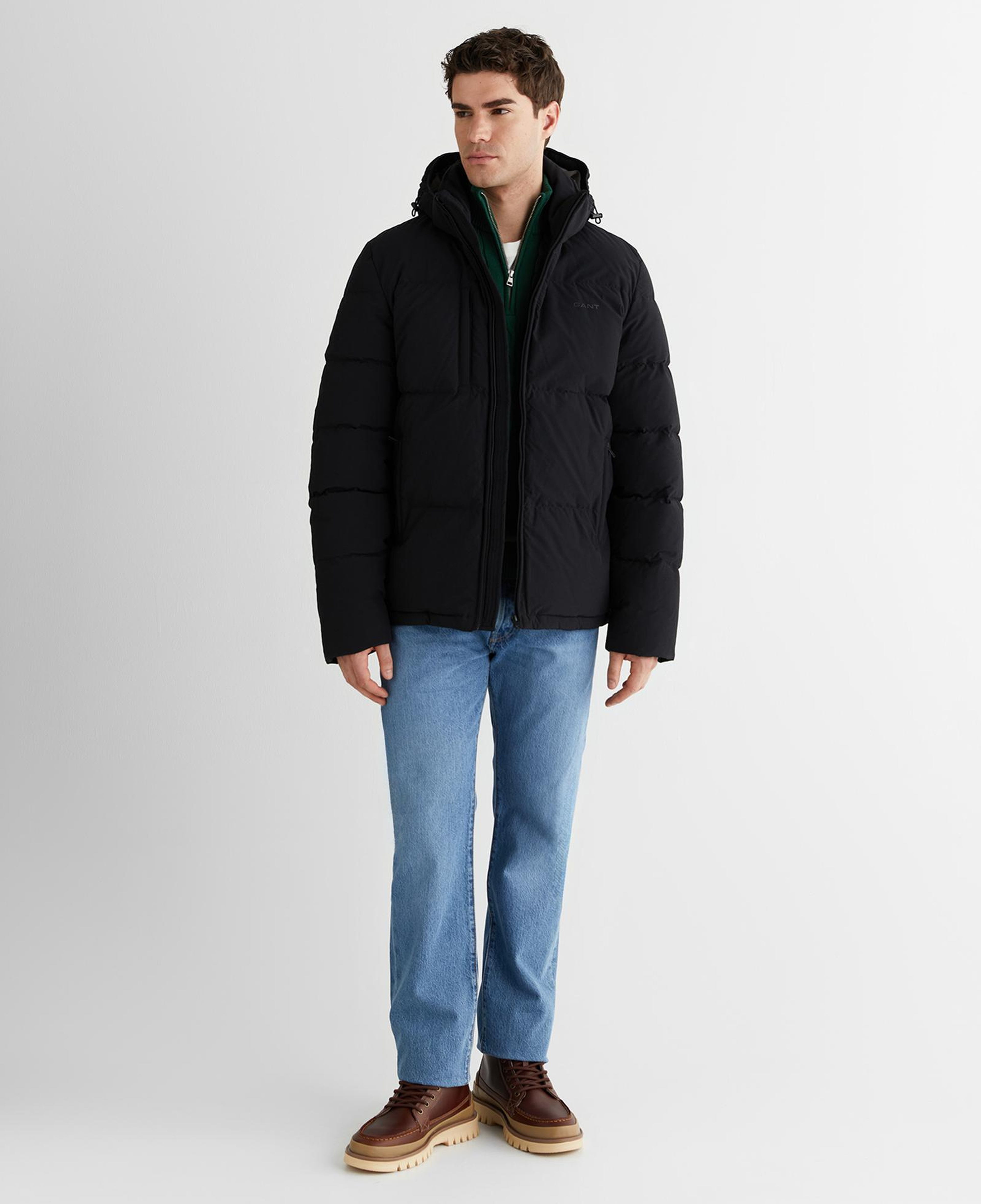 GANT Erkek Siyah Regular Fit Fermuarlı Ceket