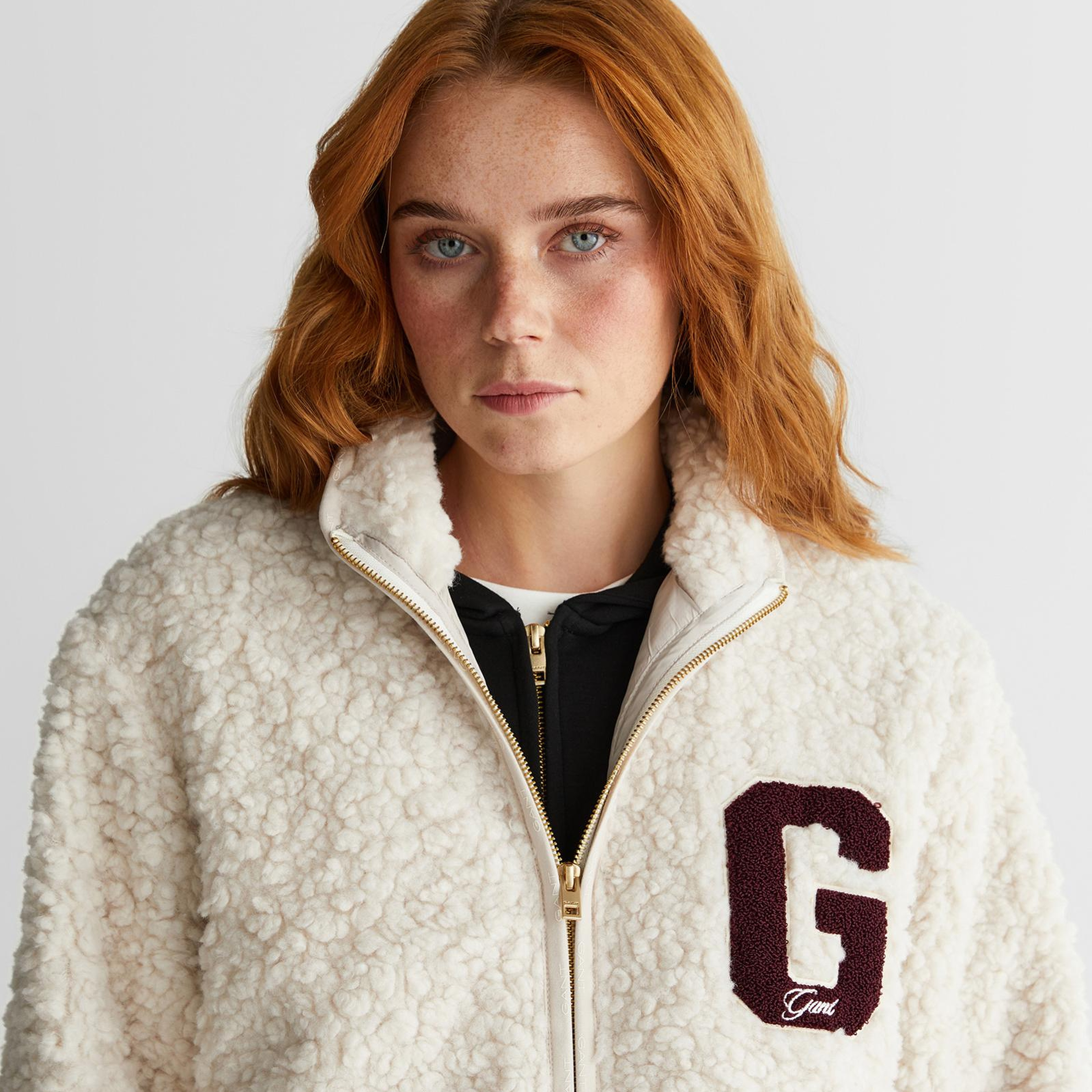 GANT Kadın Krem Polar Ceket