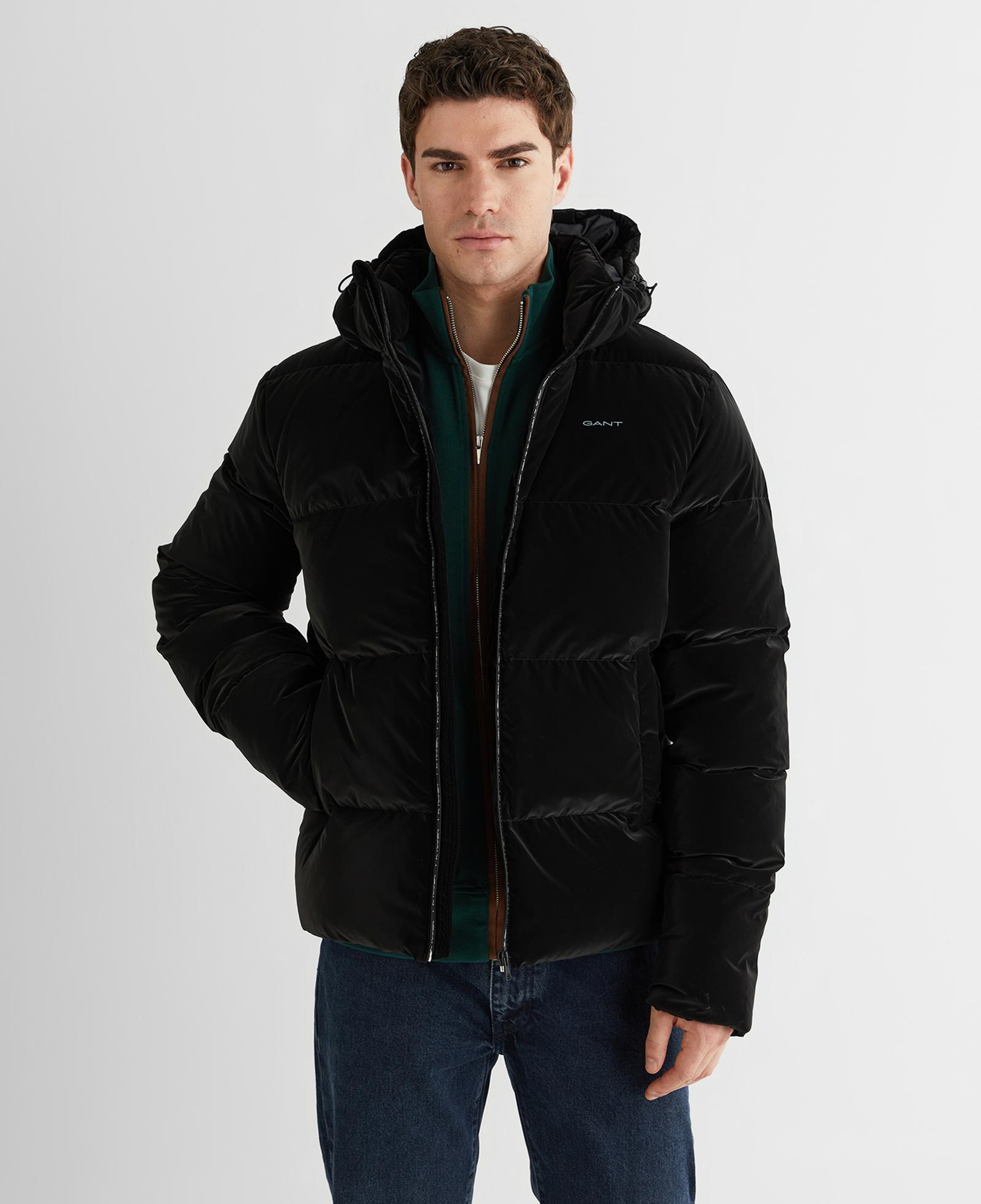 GANT Erkek Siyah Regular Fit Fermuarlı Ceket
