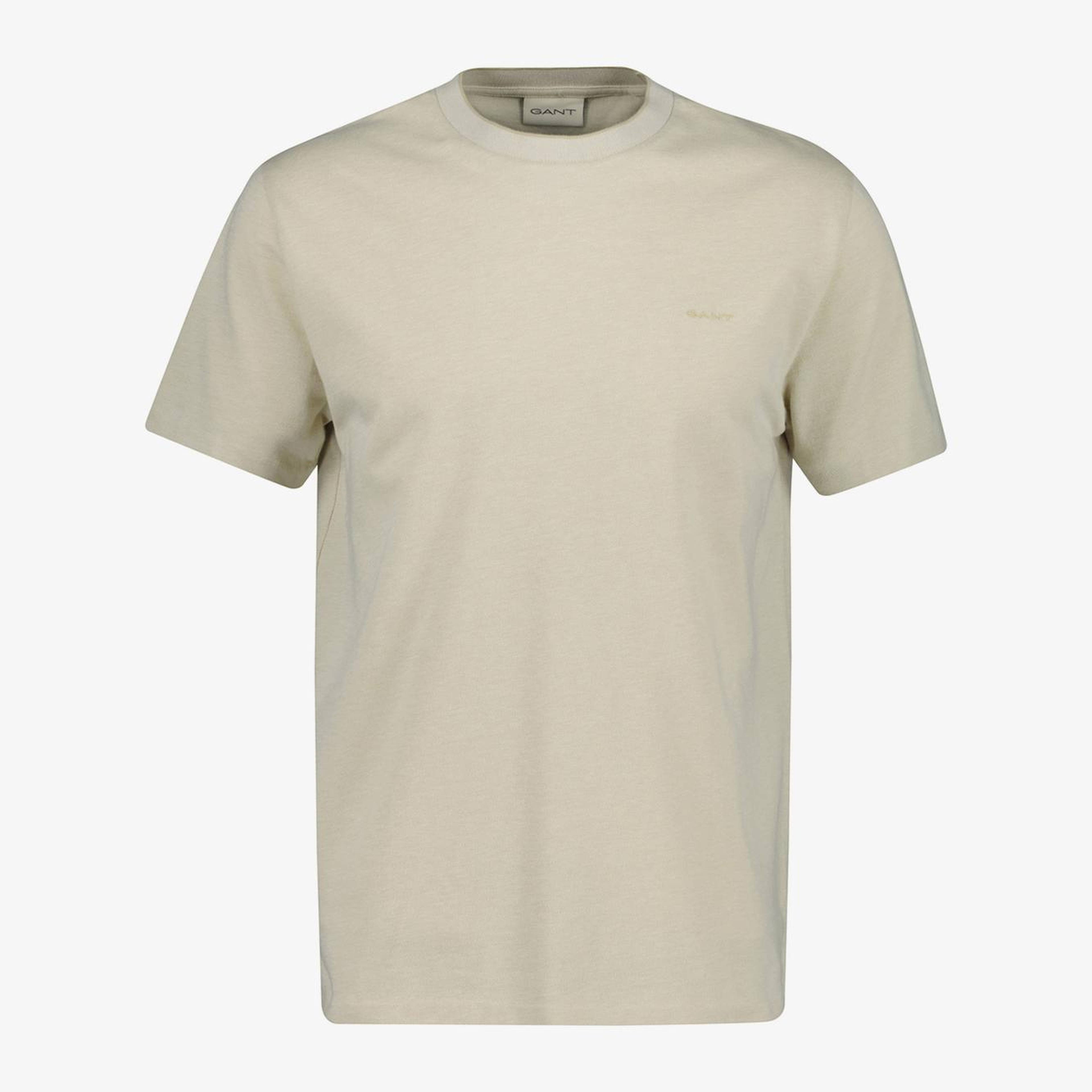 GANT Erkek Bej Bisiklet Yaka Regular Fit T-Shirt