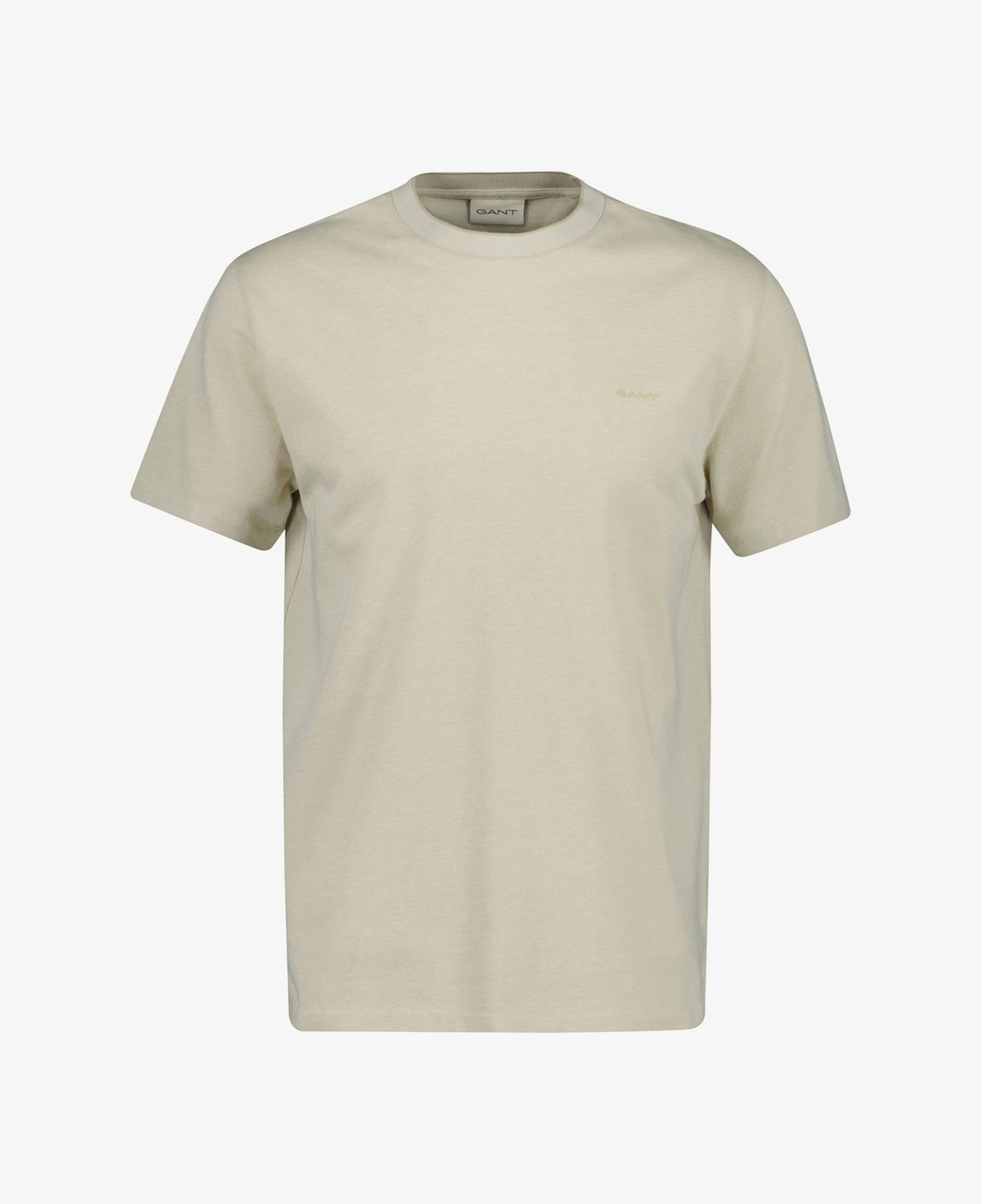 GANT Erkek Bej Bisiklet Yaka Regular Fit T-Shirt