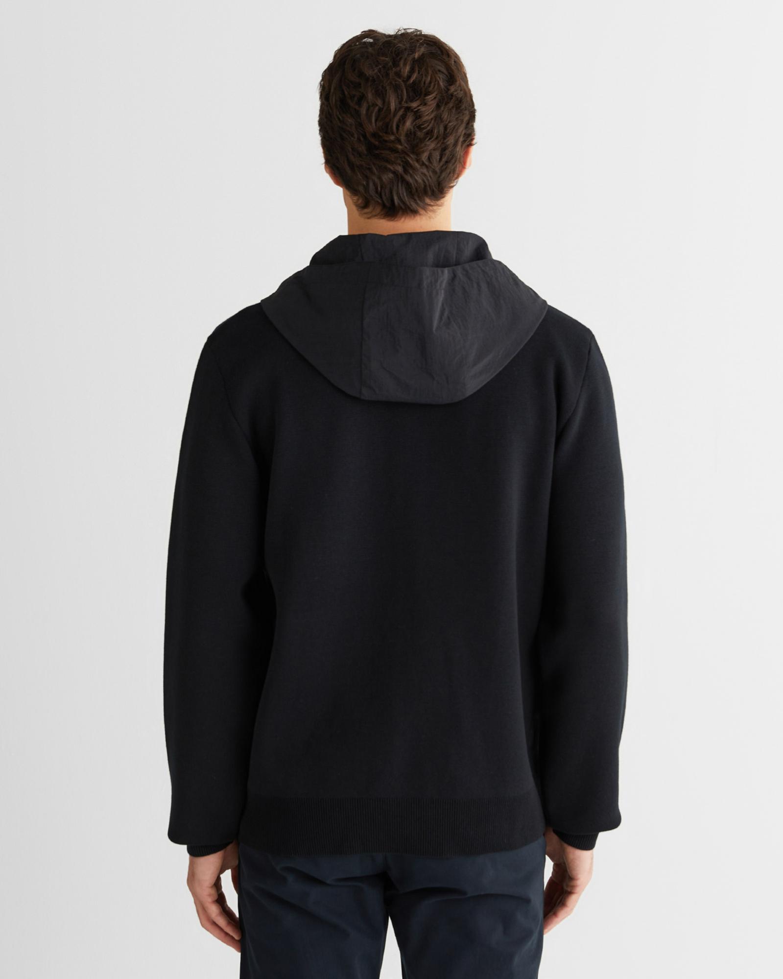 GANT Erkek Siyah Regular Fit Fermuarlı Triko