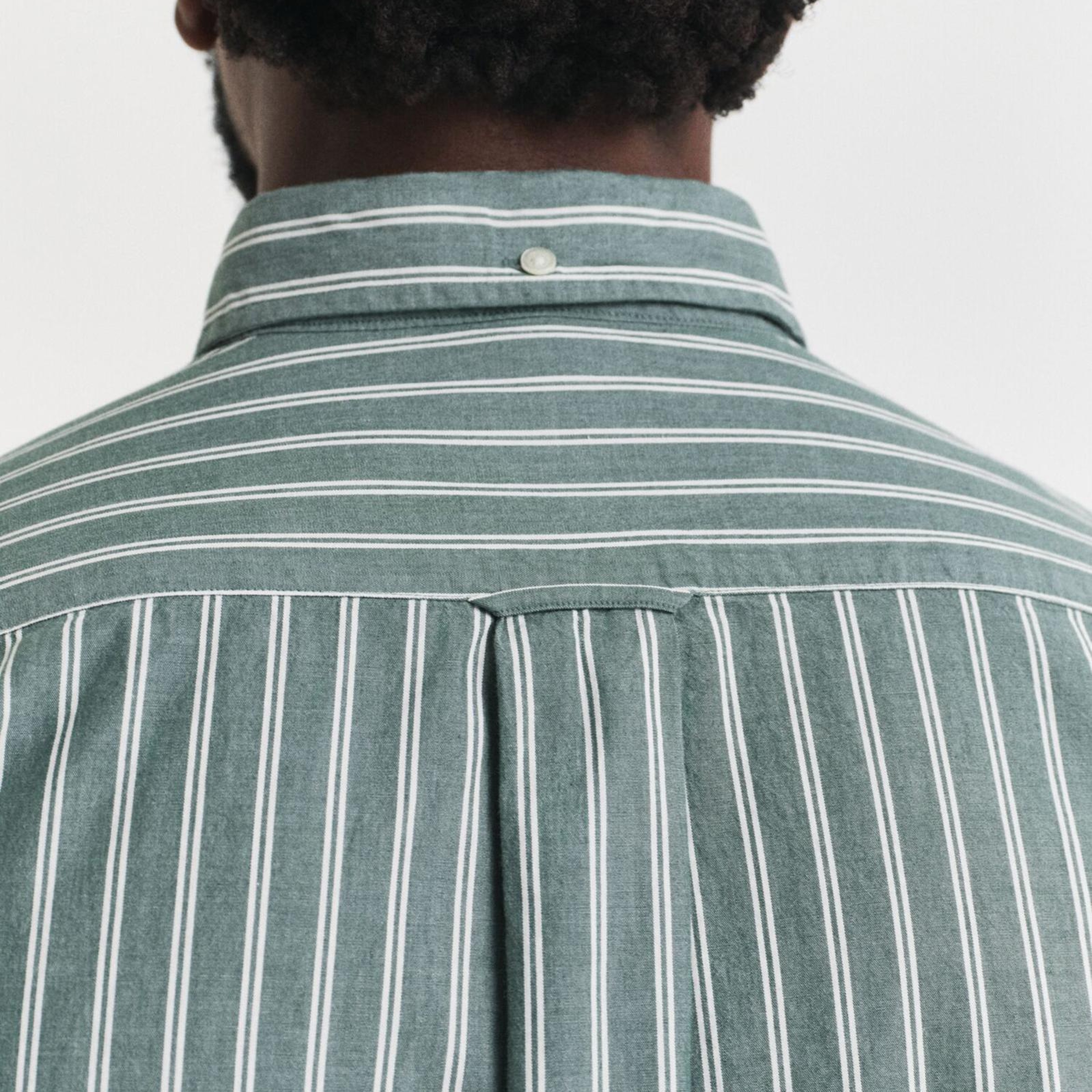 GANT Erkek Yeşil Regular Fit Düğmeli Gömlek