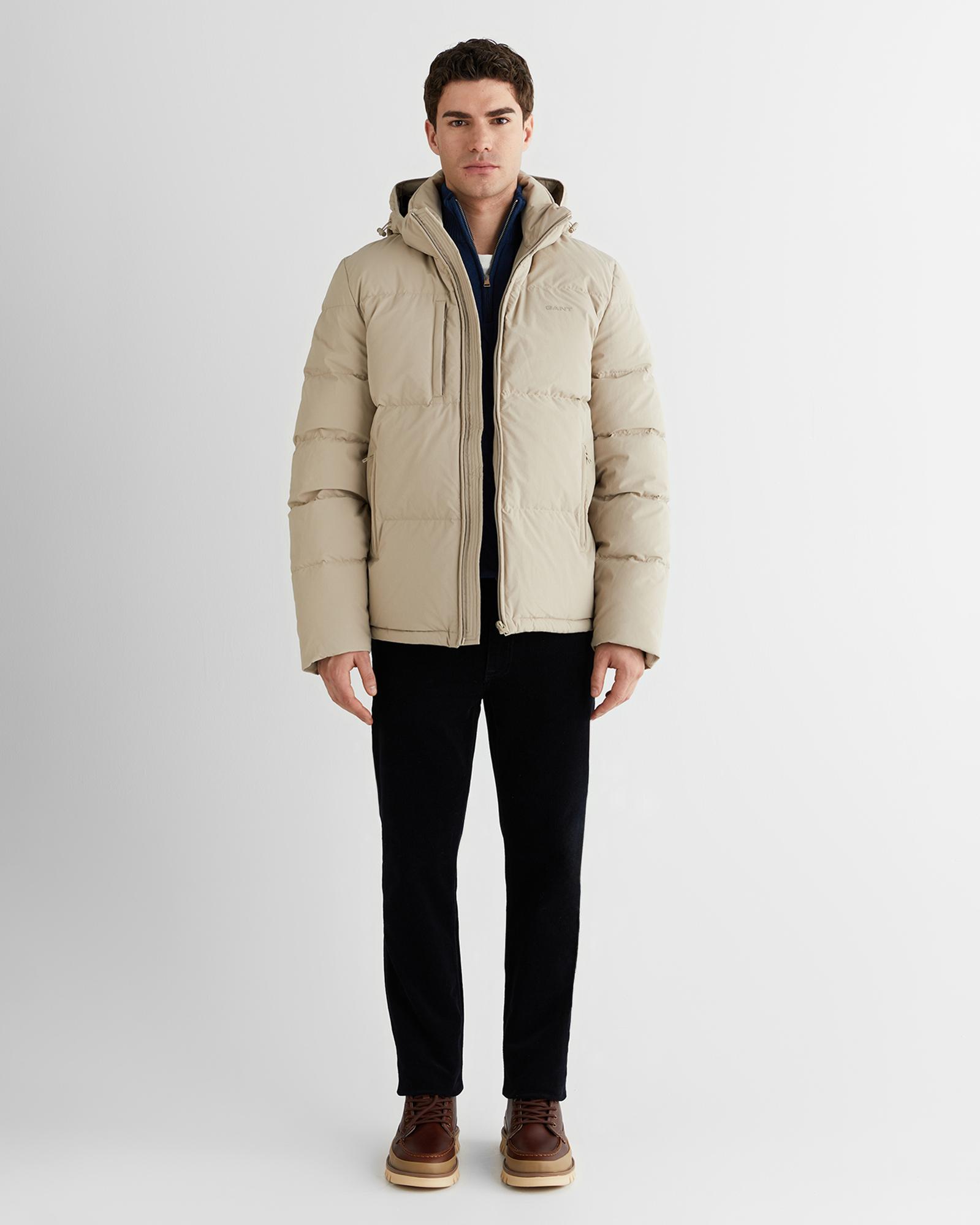 GANT Erkek Bej Regular Fit Fermuarlı Ceket