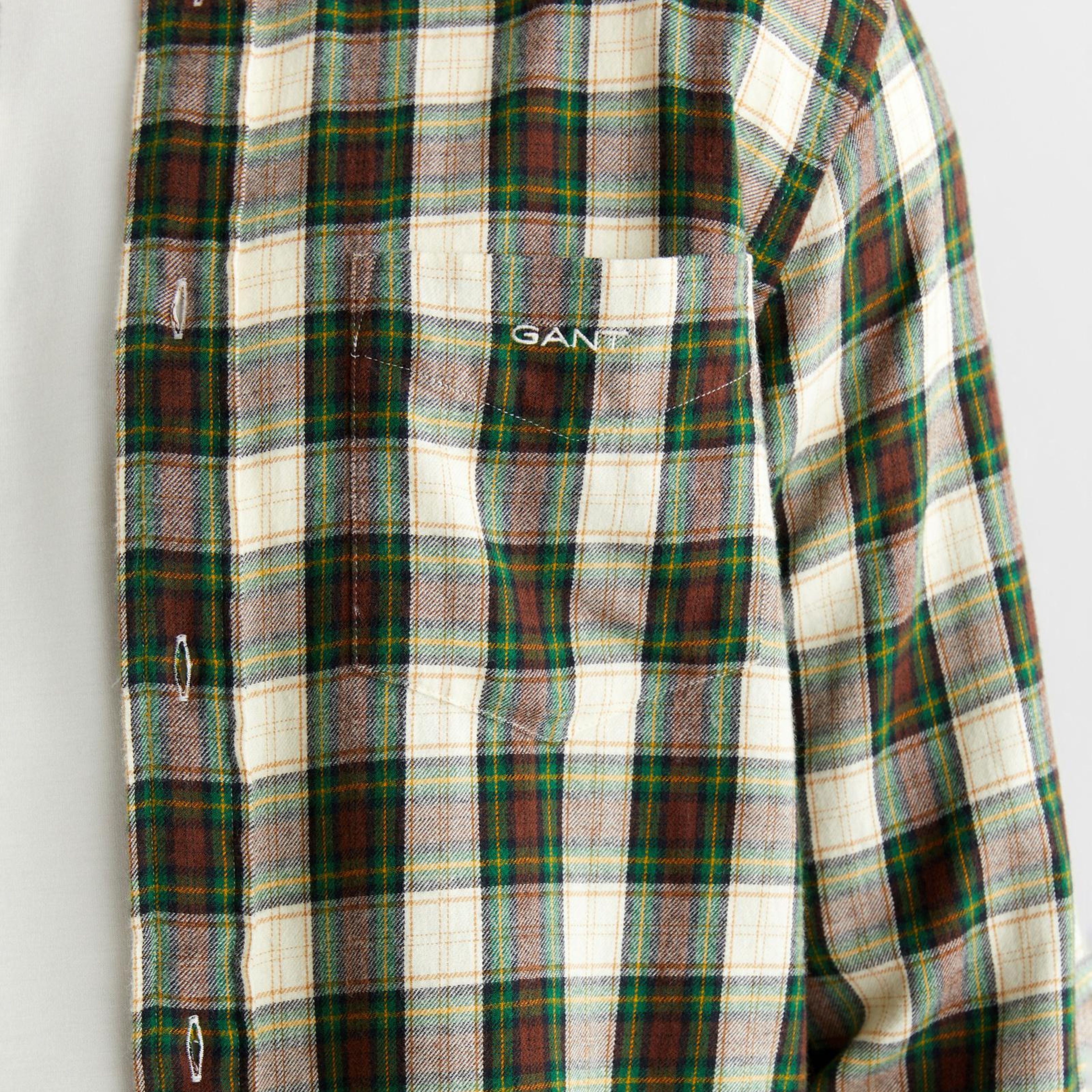 GANT Erkek Krem Regular Fit Düğmeli Gömlek