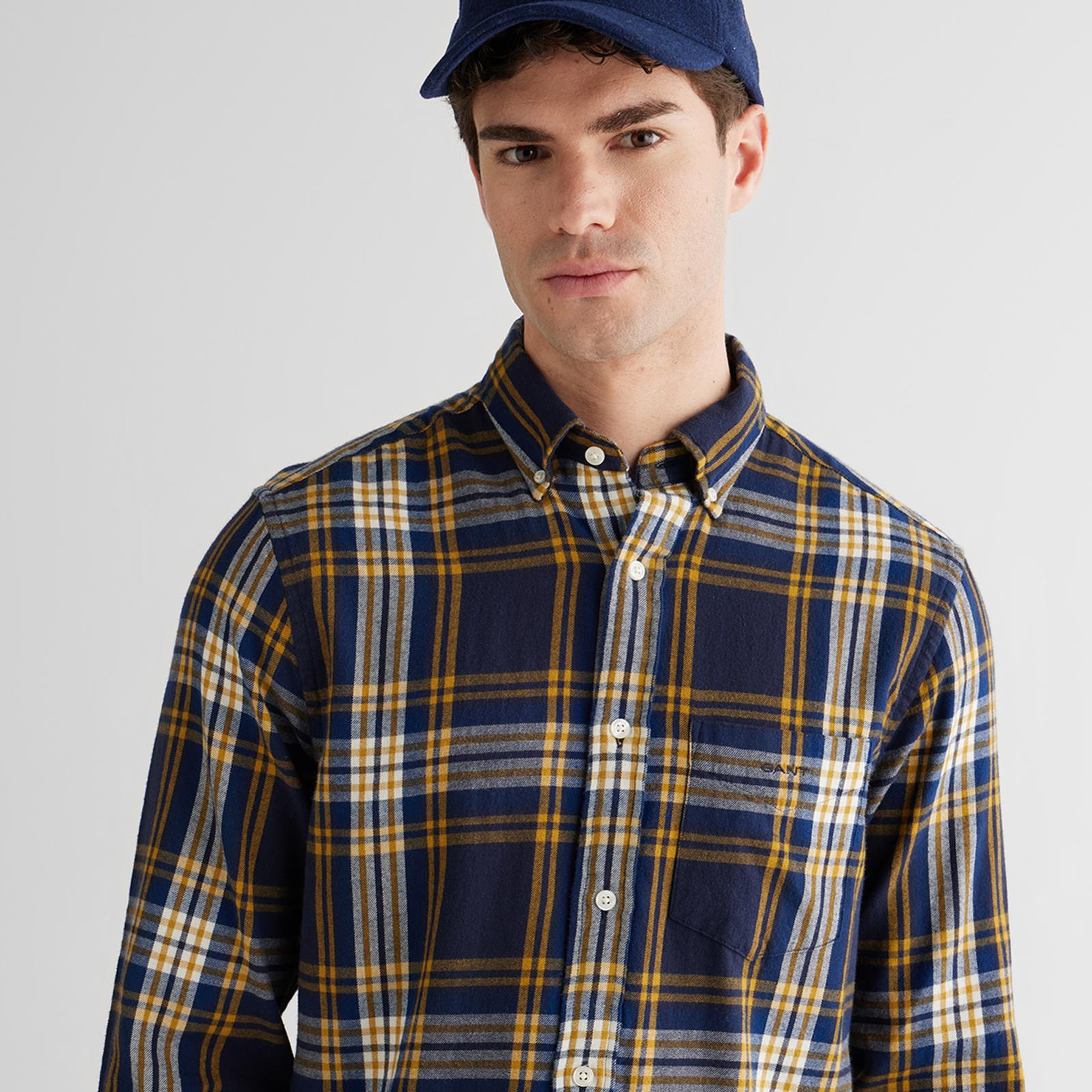 GANT Erkek Lacivert Regular Fit Düğmeli Gömlek