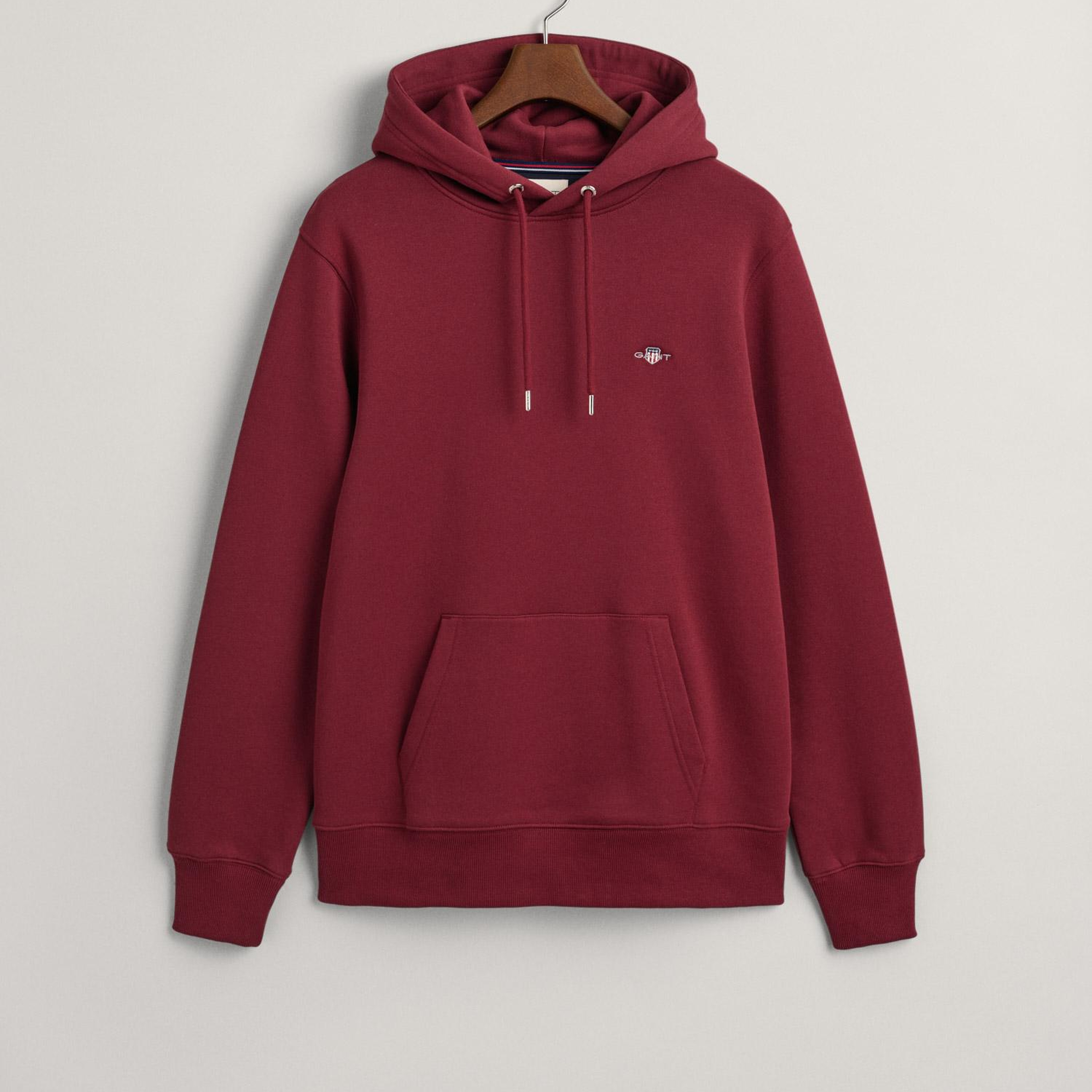 GANT Erkek Bordo Regular Fit Kapüşonlu Sweatshirt