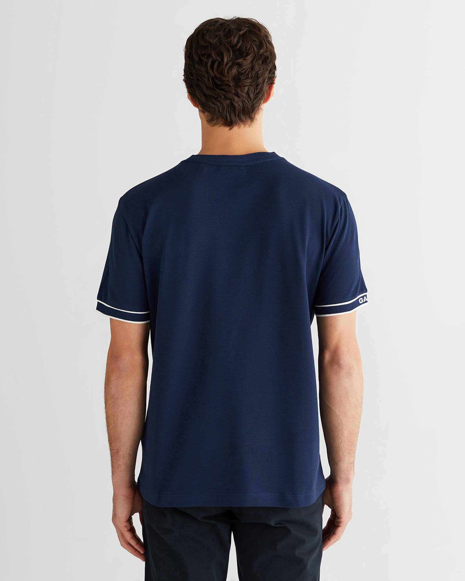 GANT Erkek Lacivert Regular Fit T-Shirt
