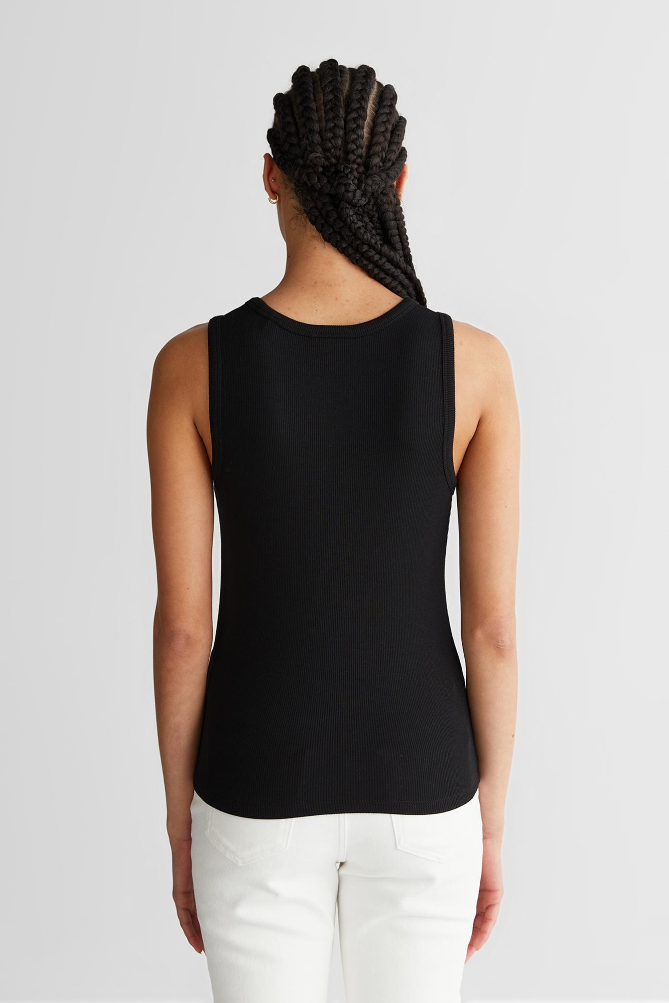 GANT Kadın Siyah Bisiklet Yaka Regular Fit T-Shirt