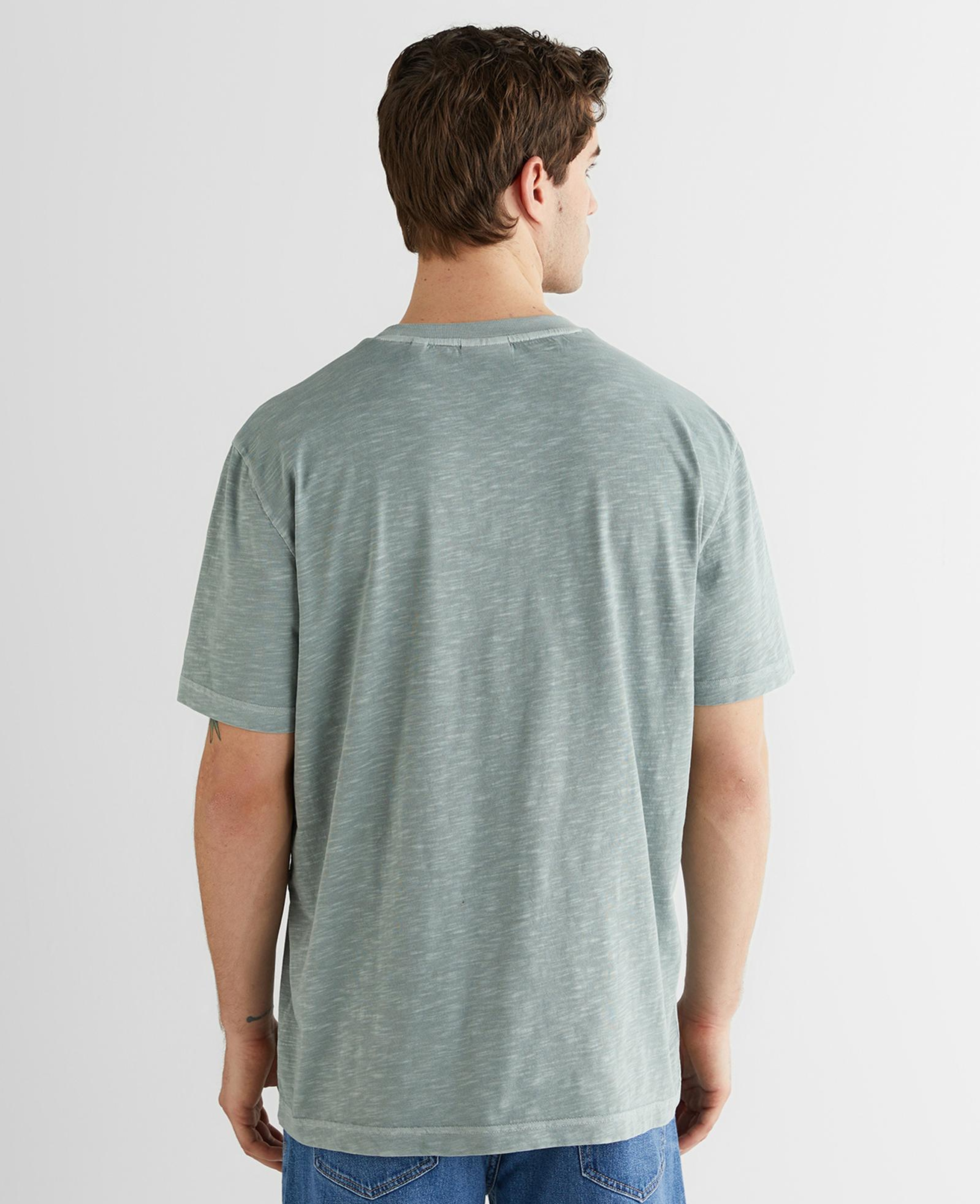 GANT Erkek Yeşil Bisiklet Yaka Regular Fit T-Shirt