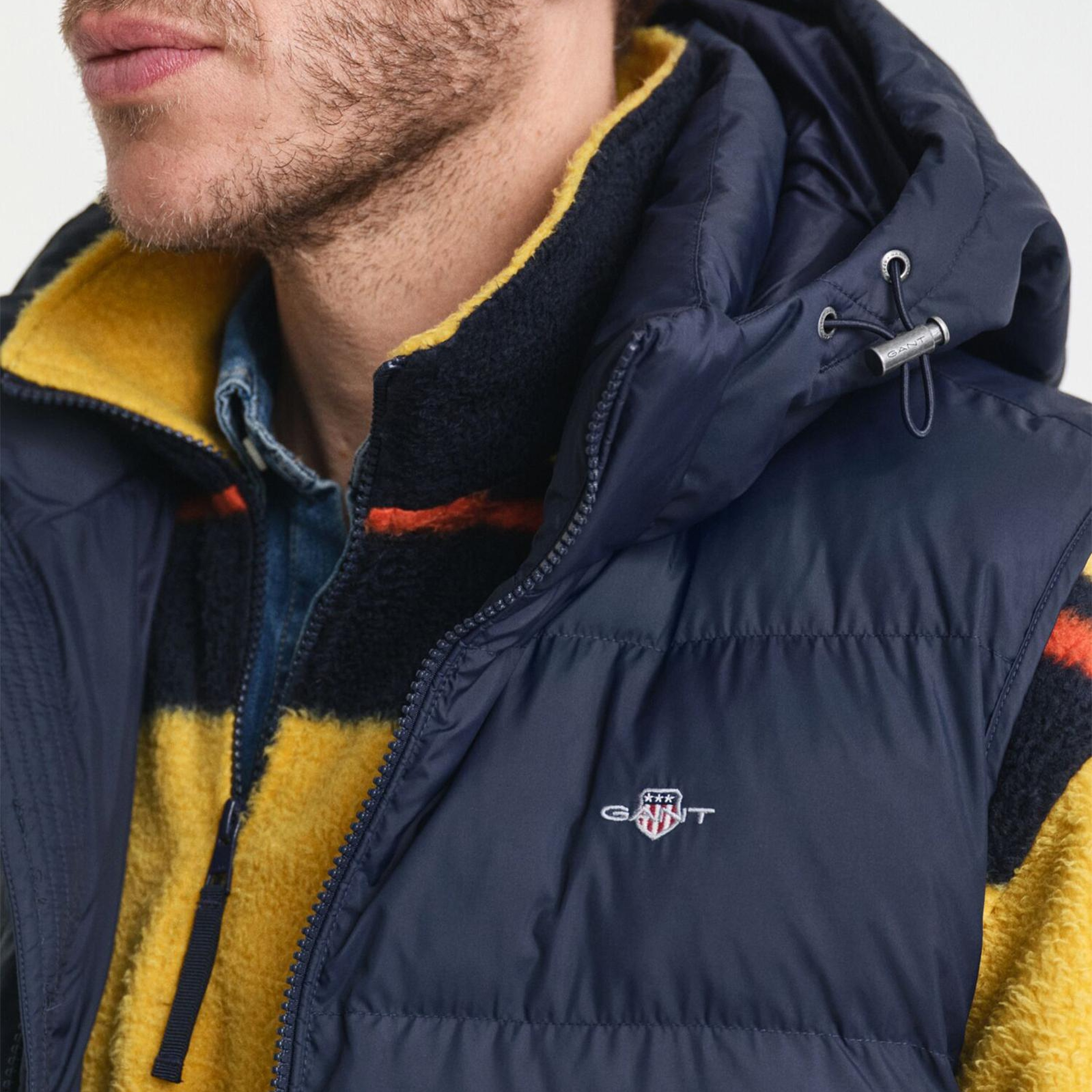 GANT Erkek Lacivert Regular Fit Fermuarlı Yelek