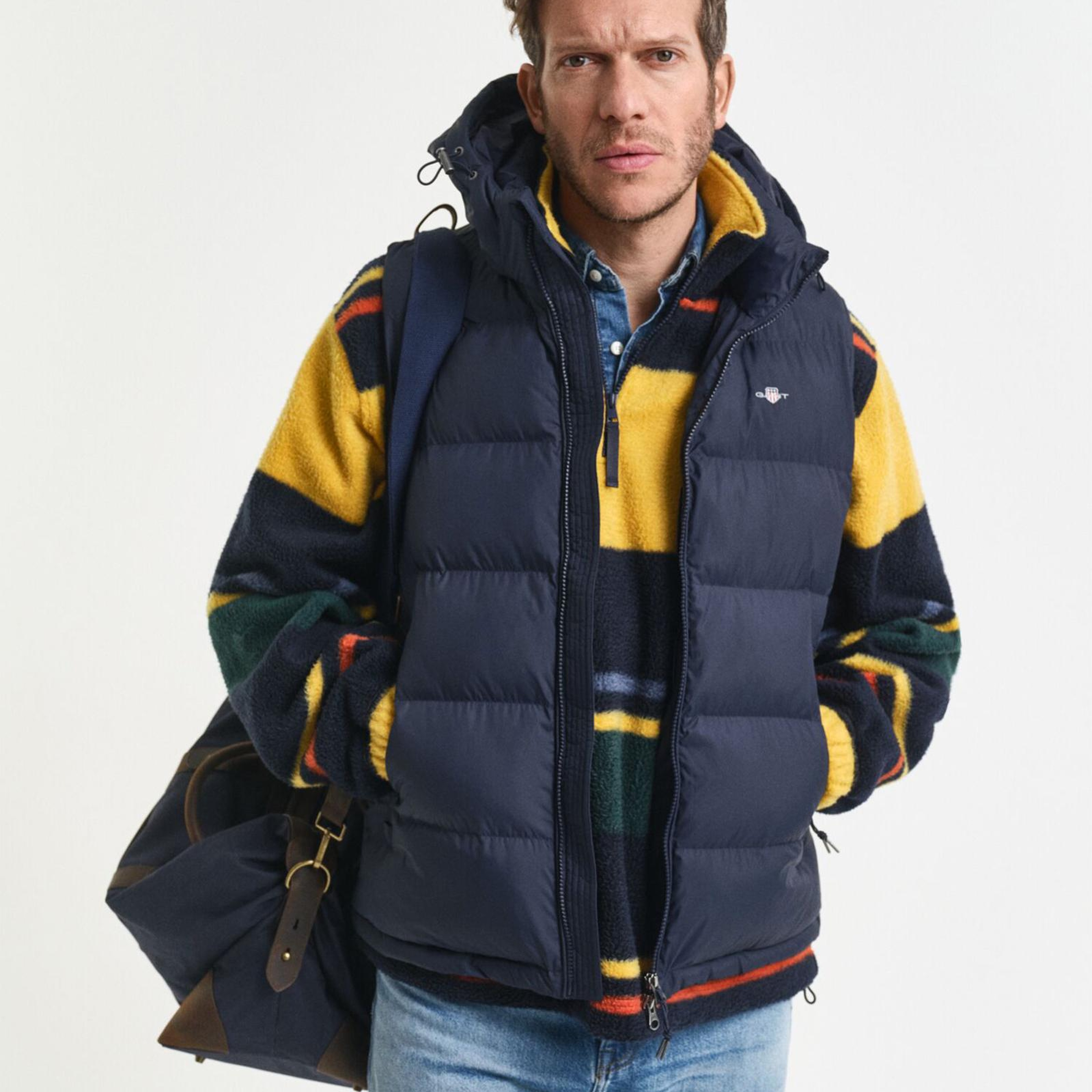 GANT Erkek Lacivert Regular Fit Fermuarlı Yelek