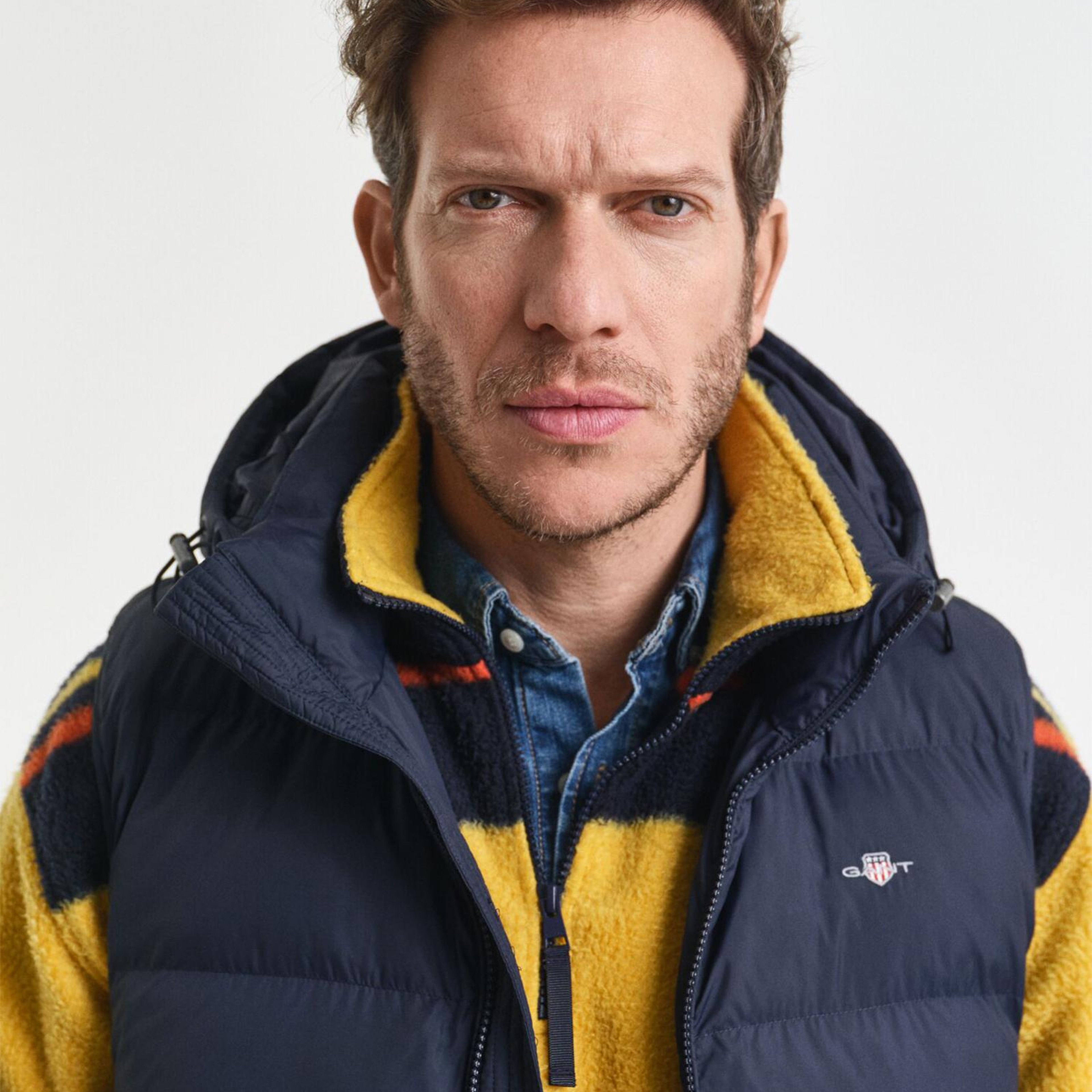 GANT Erkek Lacivert Regular Fit Fermuarlı Yelek