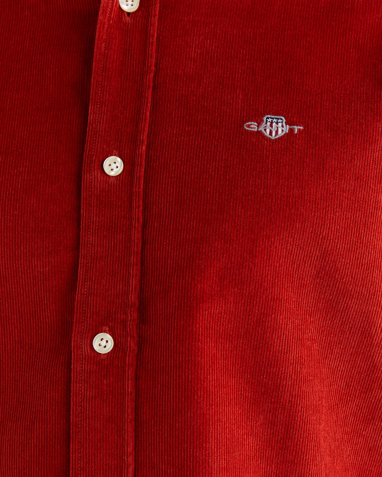 GANT Erkek Kırmızı Regular Fit Düğmeli Gömlek