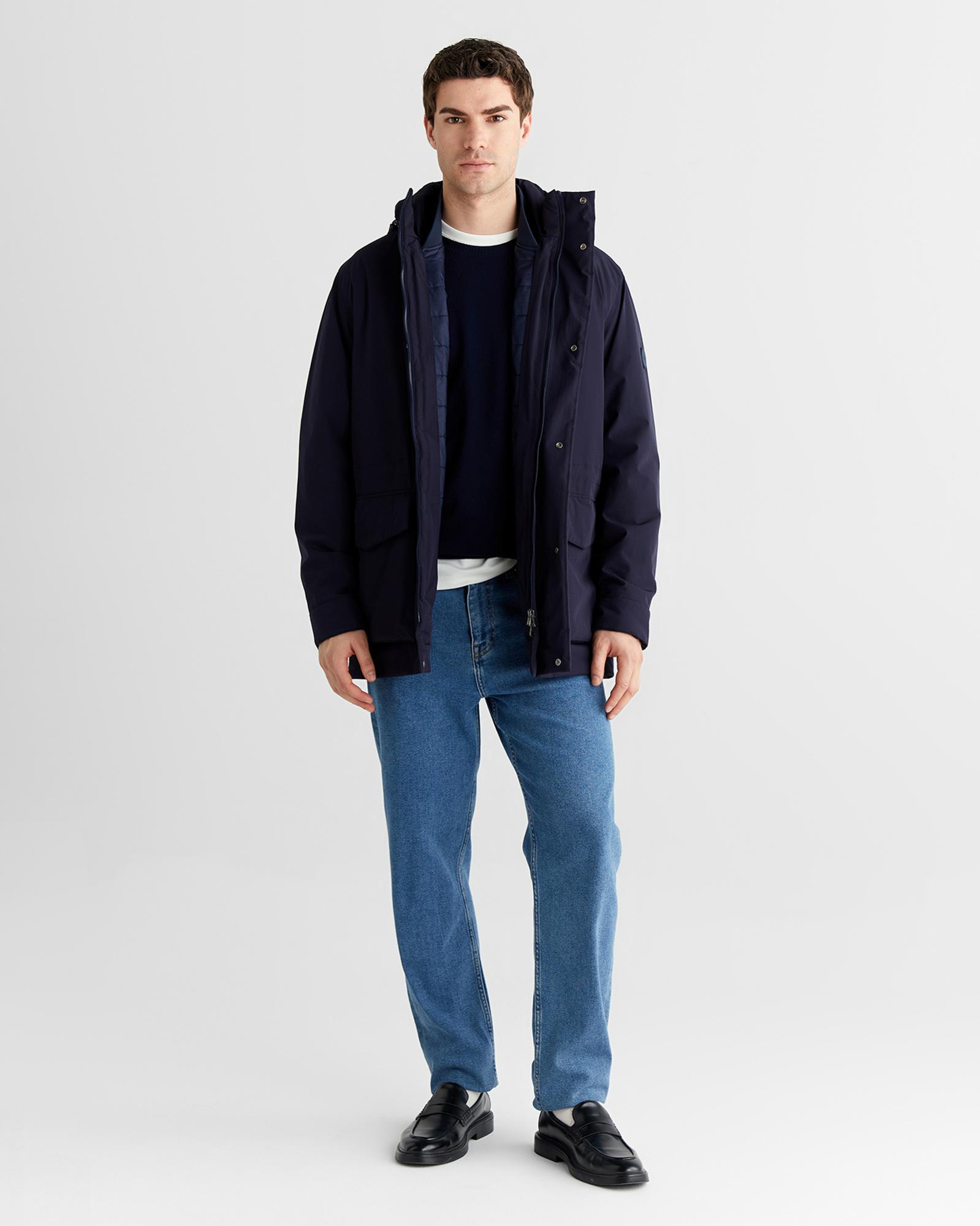 GANT Erkek Lacivert Regular Fit  Mont